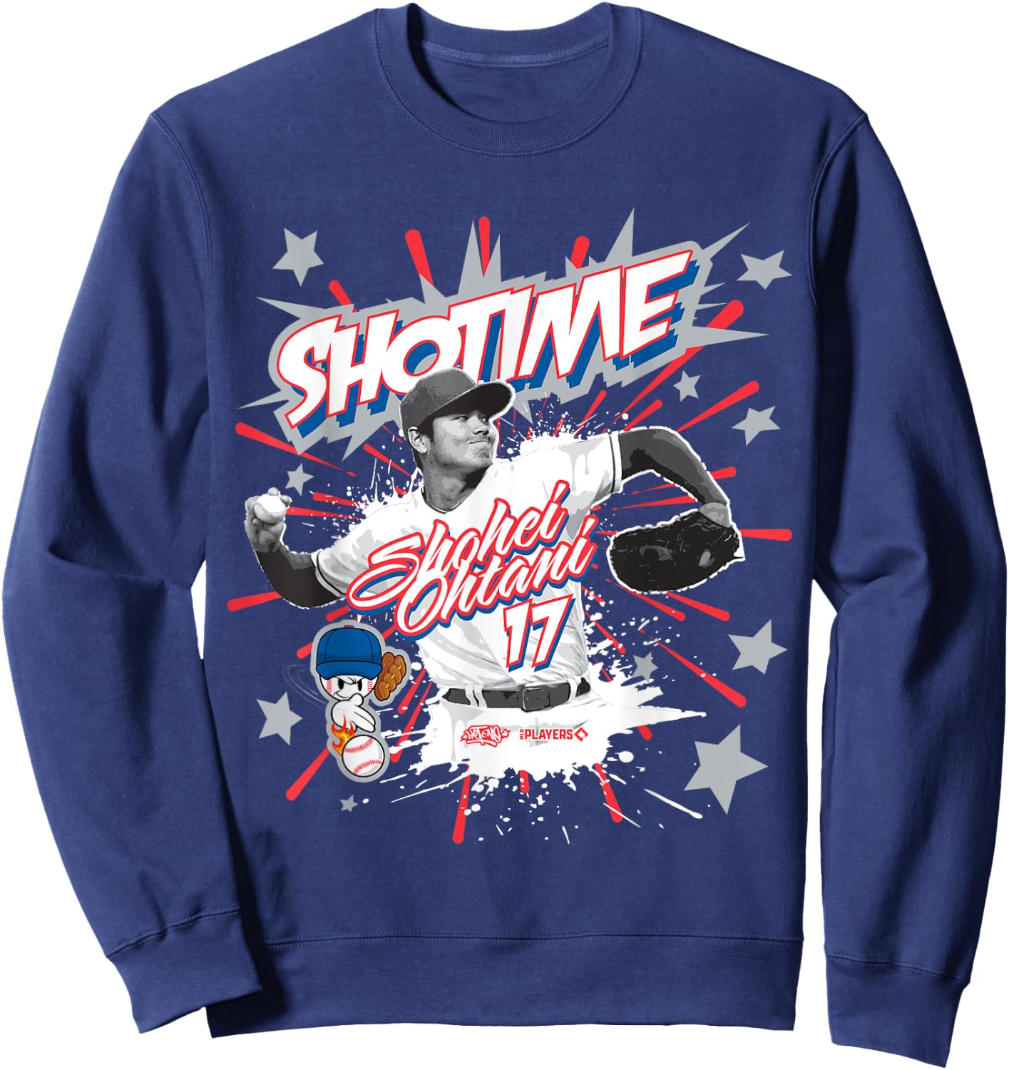 Shohei Ohtani Shotime Los Angeles Baseball Sket One x MLBPA Sweatshirt - Sweatshirt | Navy