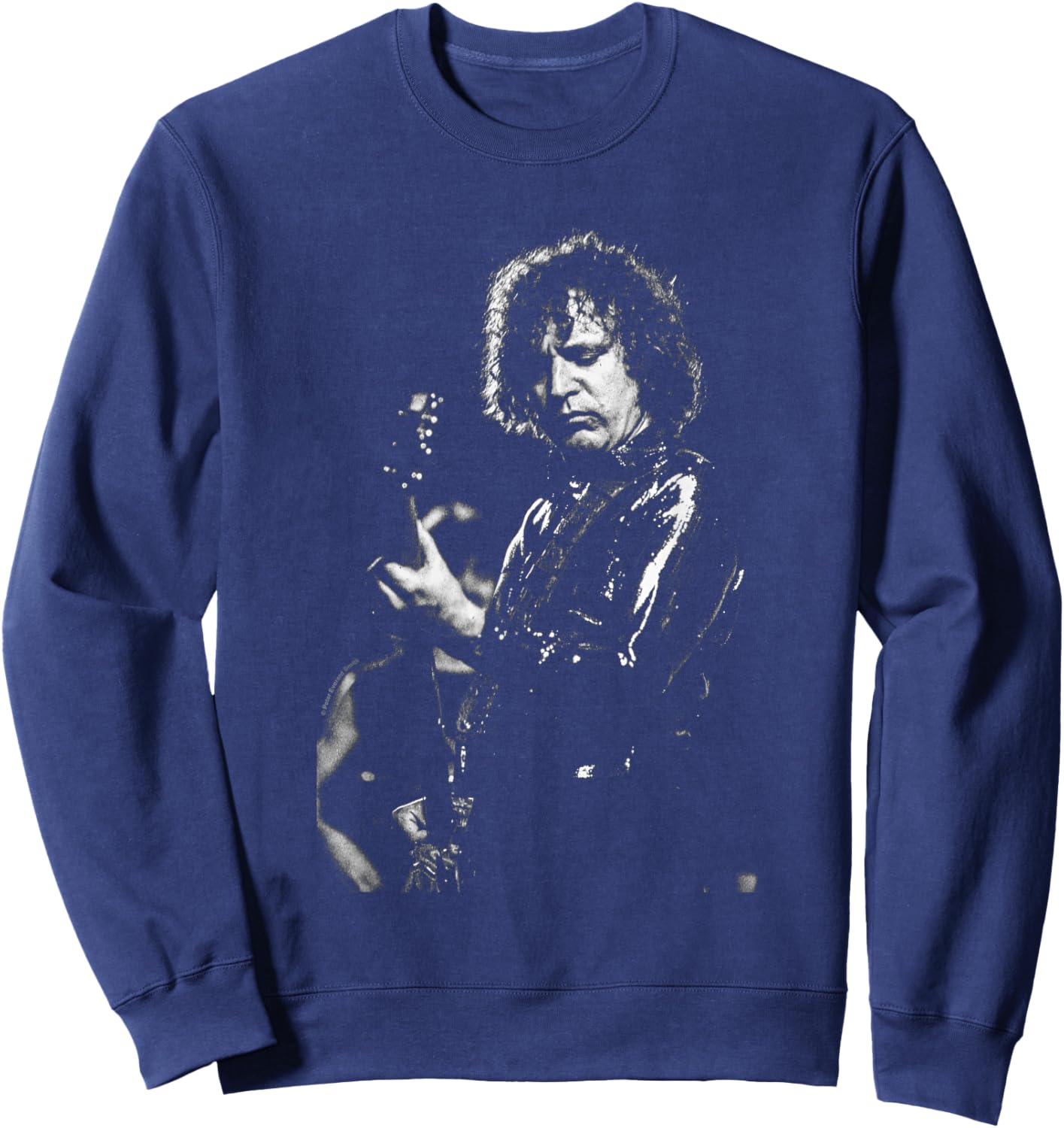 Jack Bruce Bass Player Of Cream By Everard Smith Sweatshirt - Sweatshirt | Navy