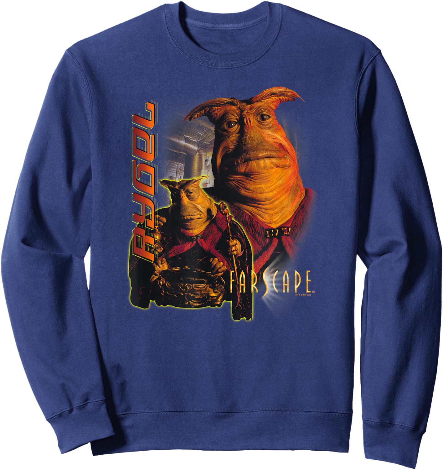 Farscape - Men's Black Small Classic Fit Short Sleeve Sweatshirt - Sweatshirt | Navy