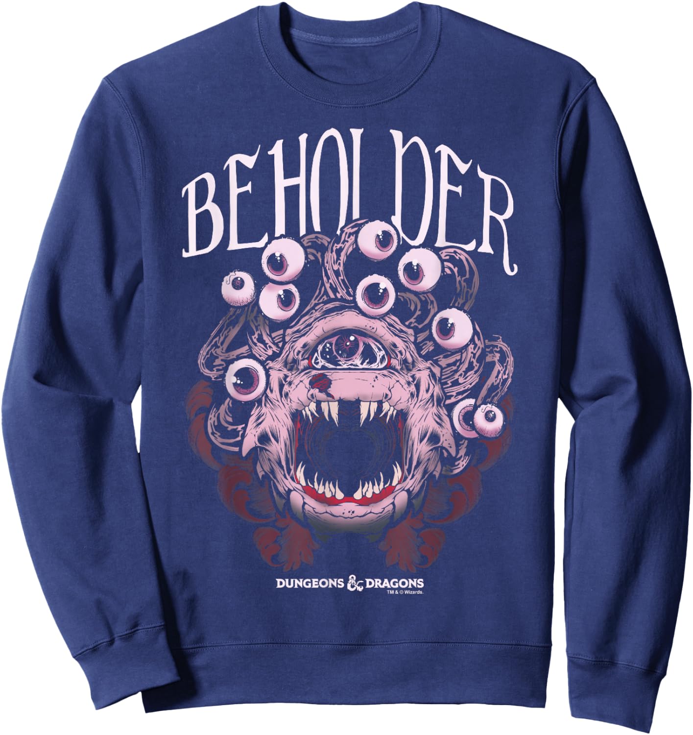 Dungeons & Dragons Beholder Big Face Sweatshirt - Sweatshirt | Navy
