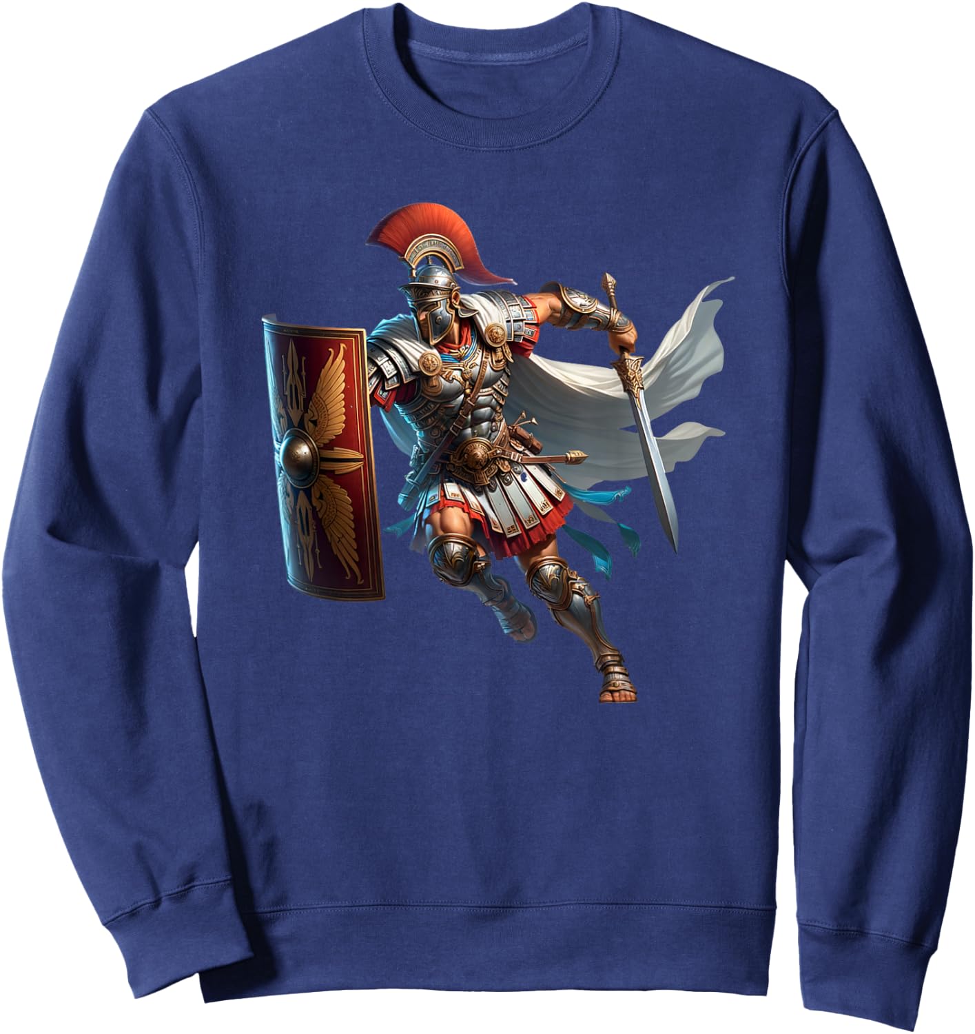 Roman Empire Rome Gladiator Centurion Legion Soldier Warrior Sweatshirt - Sweatshirt | Navy