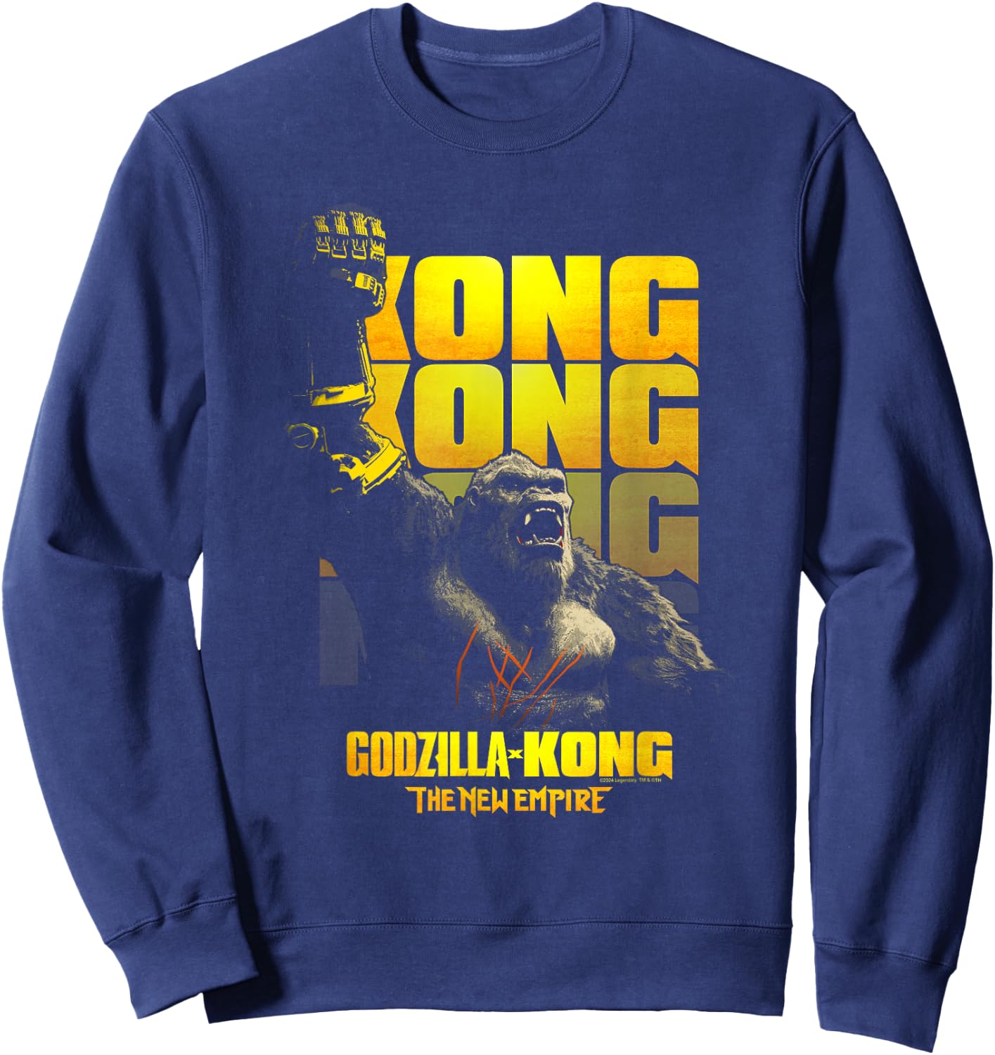 Godzilla x King Kong Beast Glove Kaiju Sweatshirt - Sweatshirt | Navy