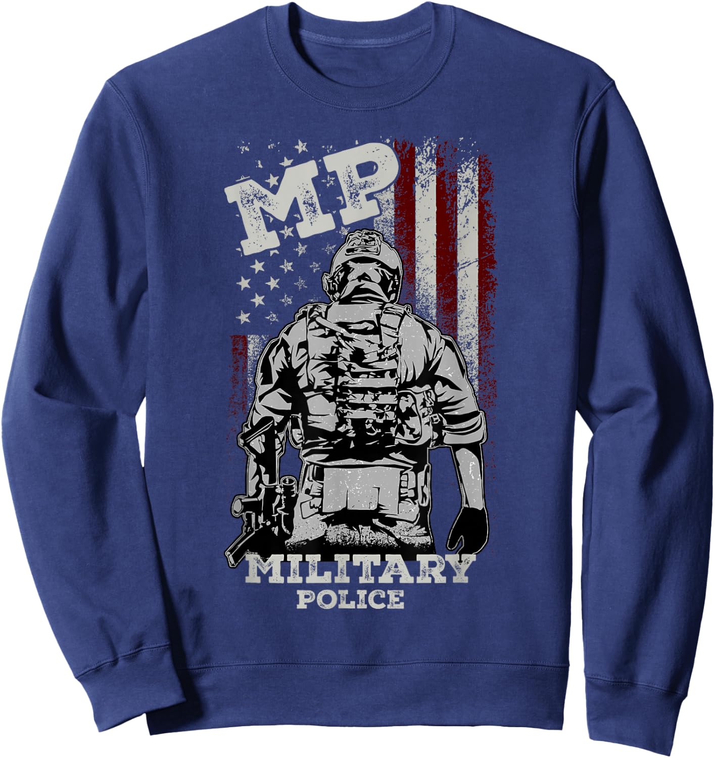 Military Police Veteran Honor Badge Sweatshirt - Sweatshirt | Navy