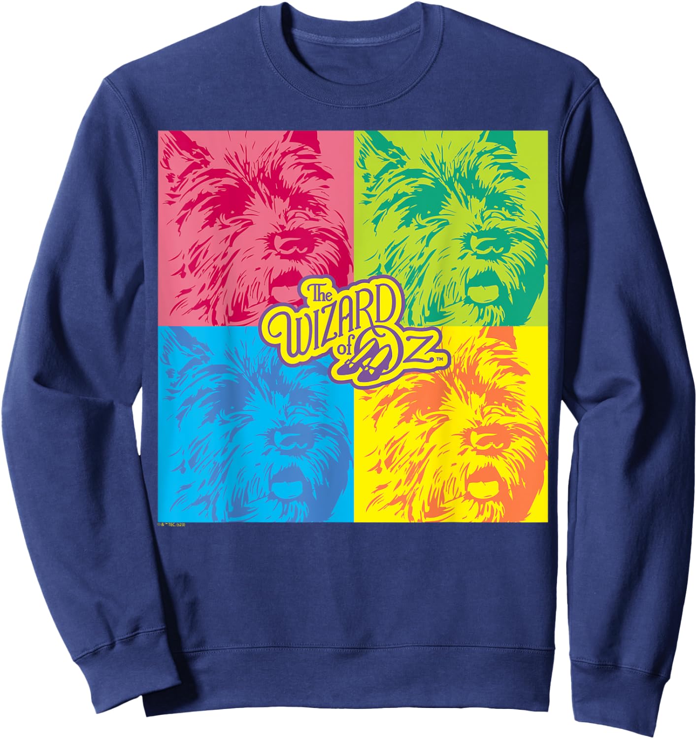 The Wizard Of Oz - Toto Dog Grid Sweatshirt - Sweatshirt | Navy