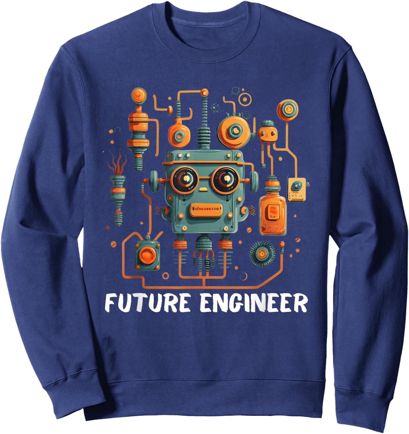 Electrical Engineering Circuit Kids Future Engineer Sweatshirt - Sweatshirt | Navy