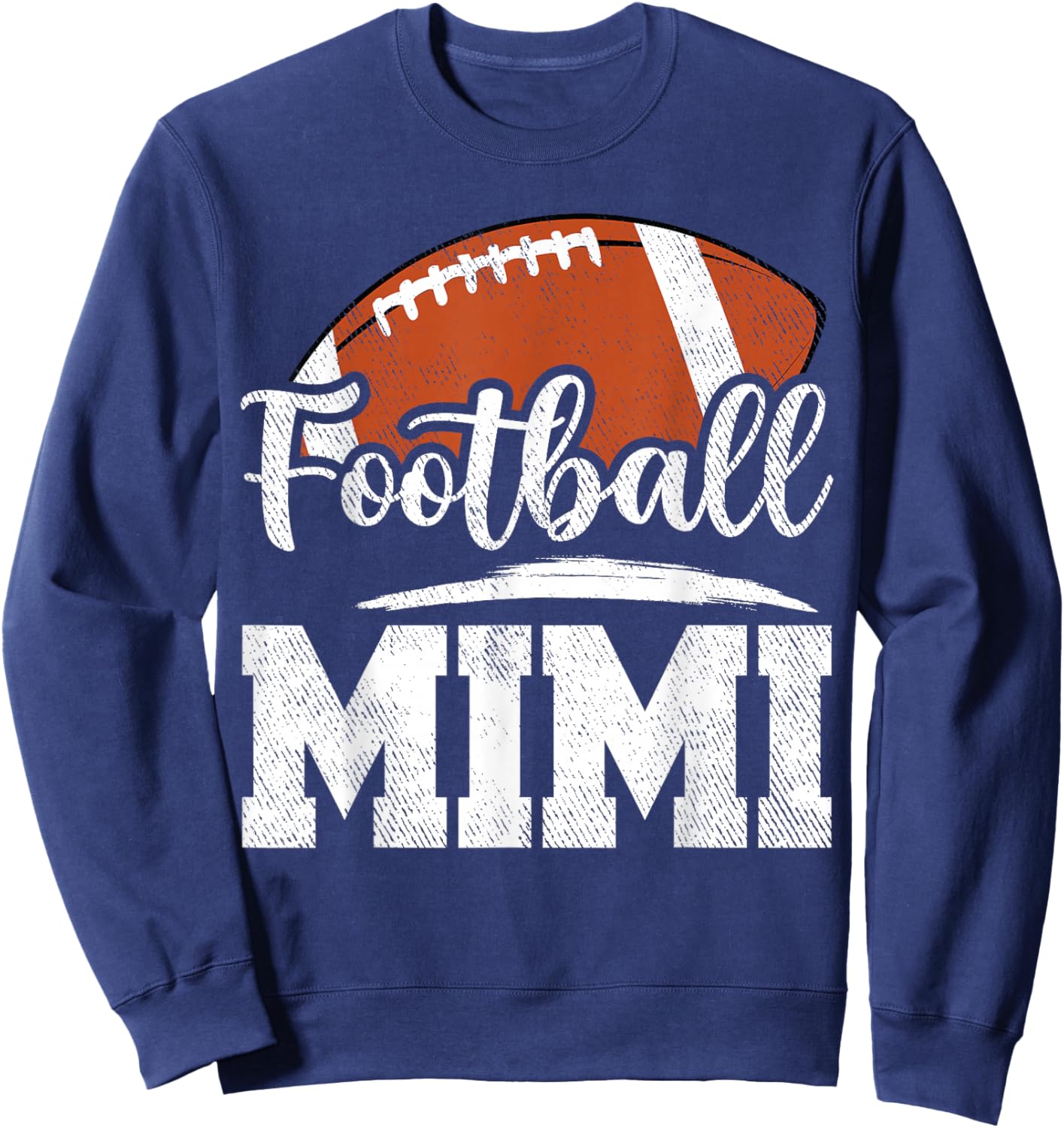 Football Mimi Football Player Game Day Mother's Day Sweatshirt - Sweatshirt | Navy