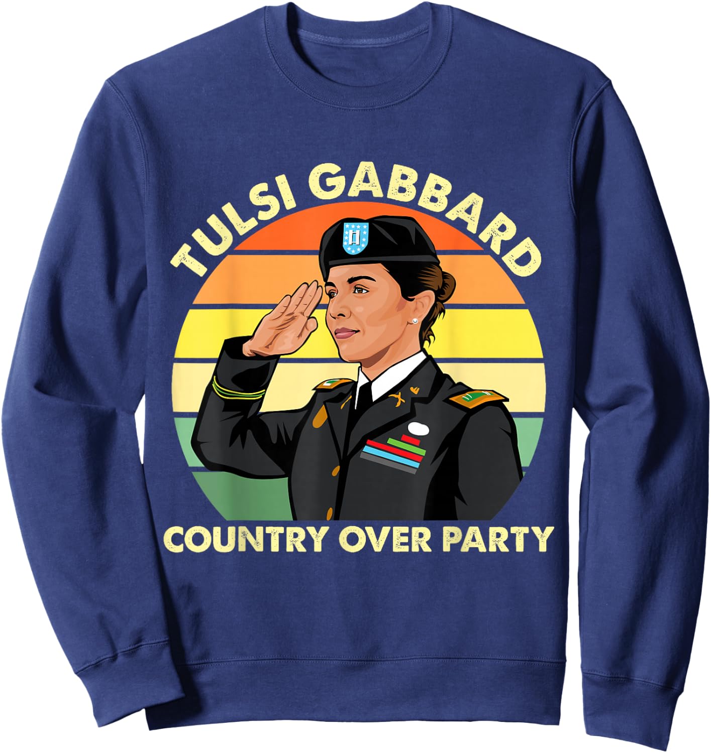 Tulsi Gabbard for First Female President 2028 America USA Sweatshirt - Sweatshirt | Navy