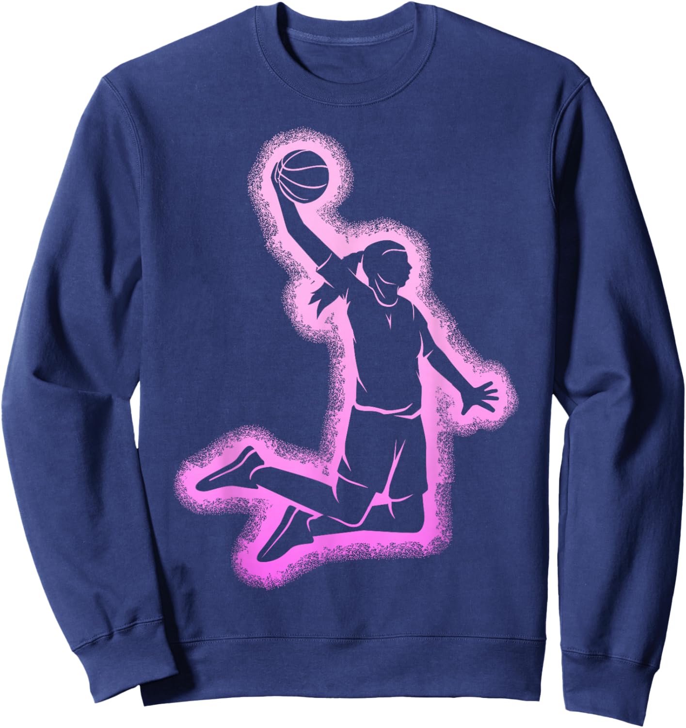 Basketball Girl Women Kids Sweatshirt - Sweatshirt | Navy