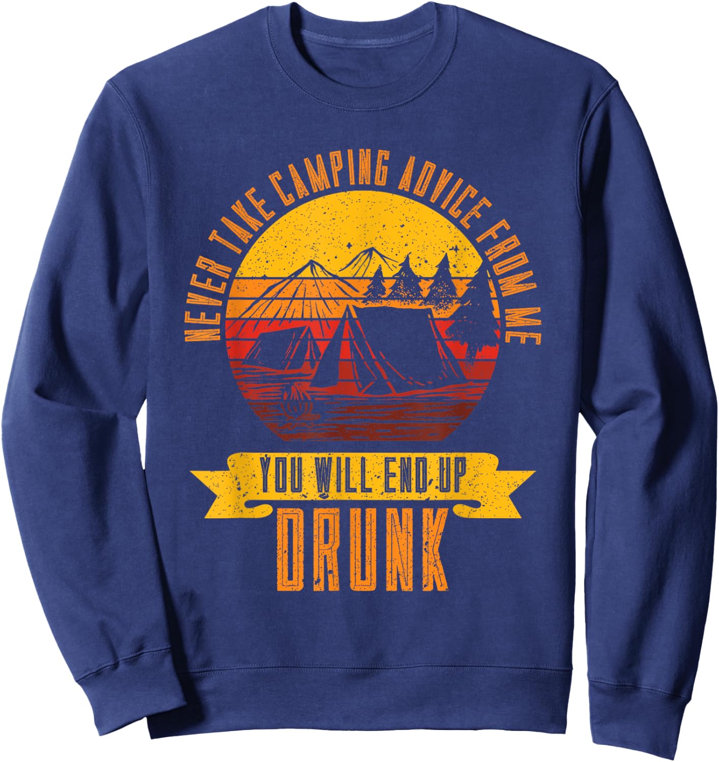 Funny Camping Sweatshirt - Sweatshirt | Navy