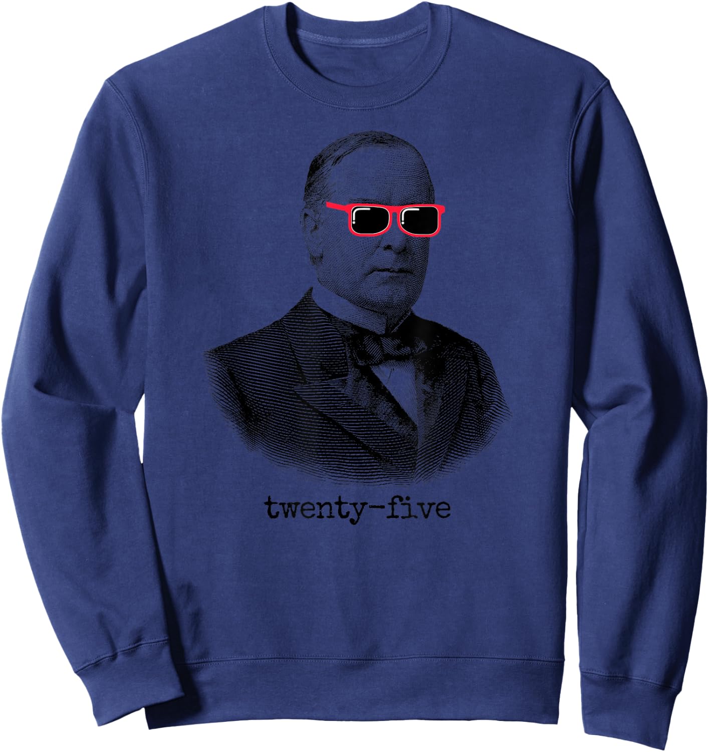William McKinley 25th President USA Sweatshirt - Sweatshirt | Navy