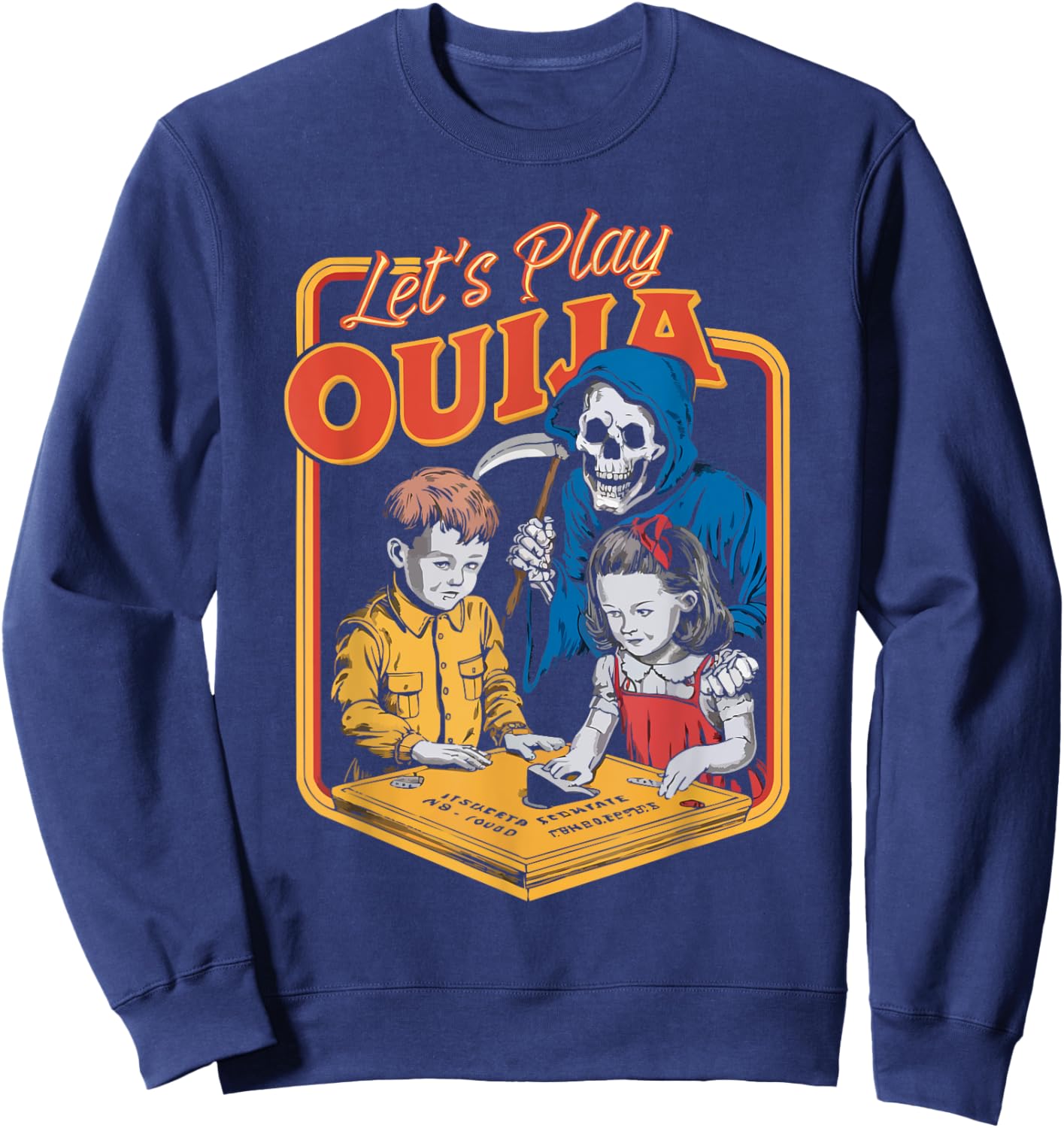 Ouija Board Paranormal Spirit Board Trick Or Treat Halloween Sweatshirt - Sweatshirt | Navy
