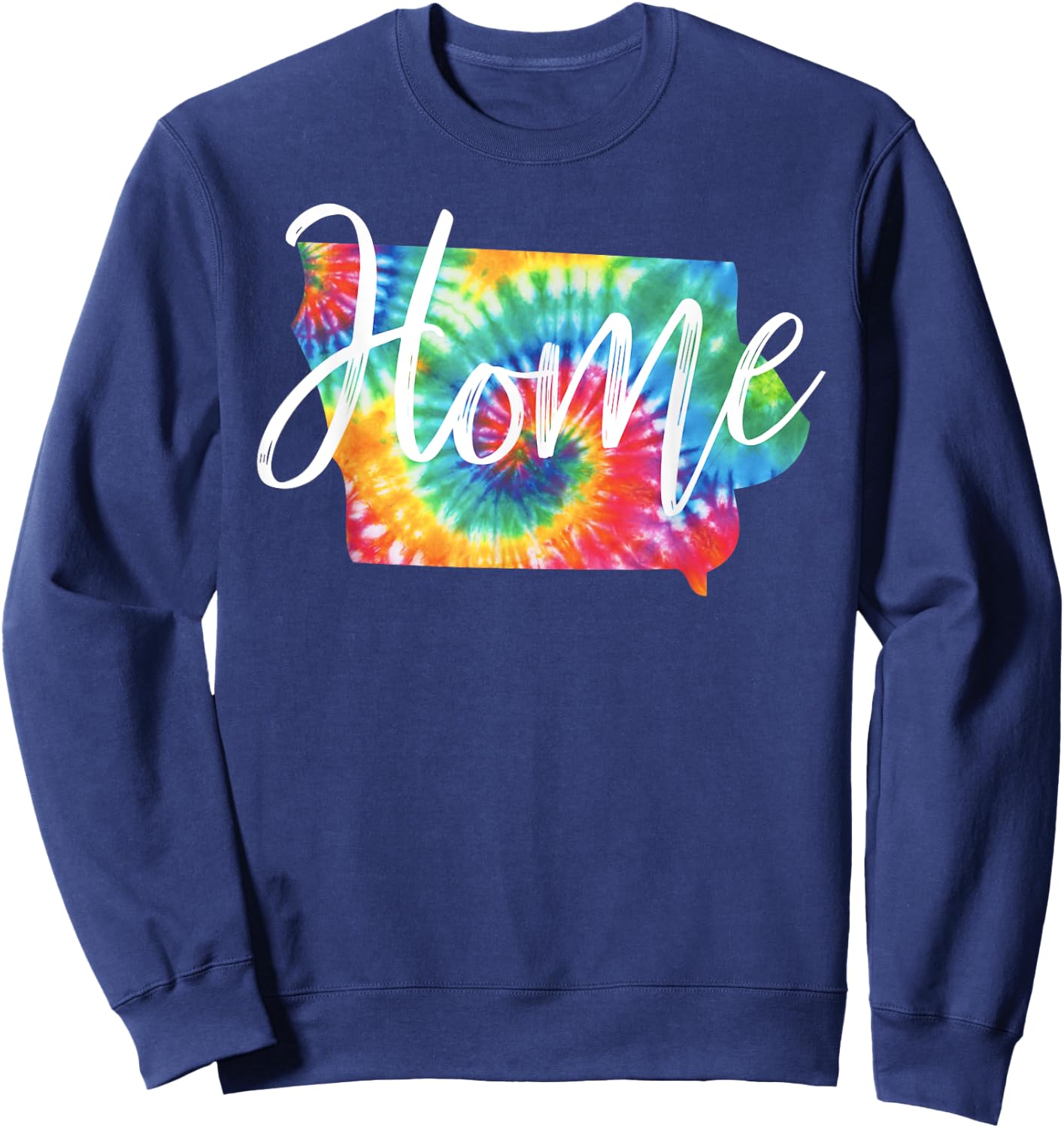 Iowa Tie Dye Sweatshirt - Sweatshirt | Navy