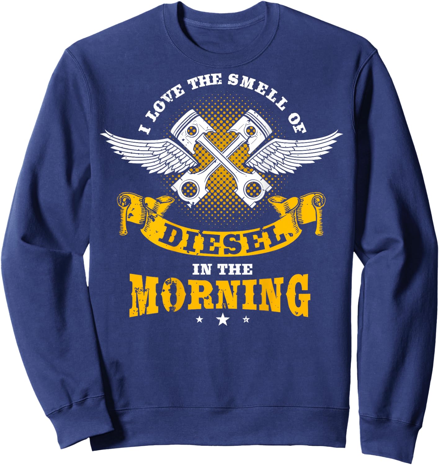 Diesel Mechanic Gifts Design On Back Sweatshirt - Sweatshirt | Navy
