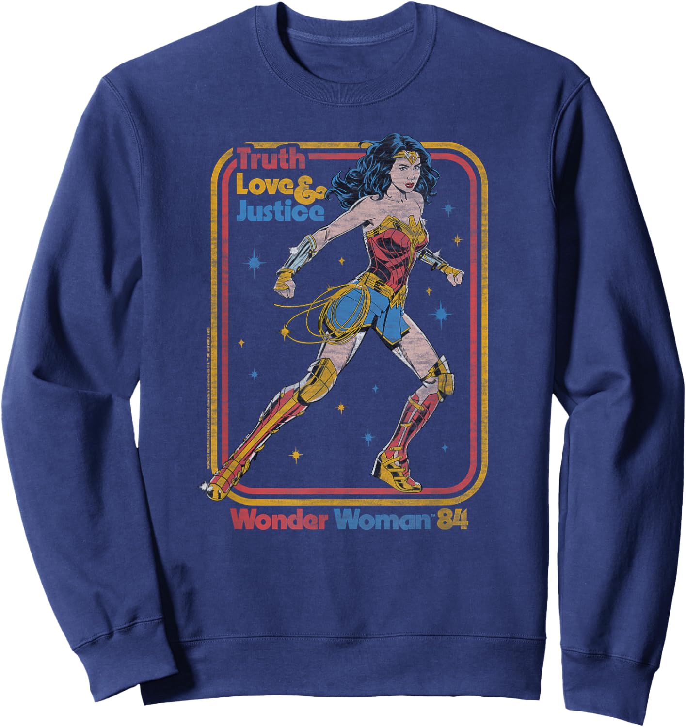 Wonder Woman 1984 Retro Justice '84 Sweatshirt - Sweatshirt | Navy