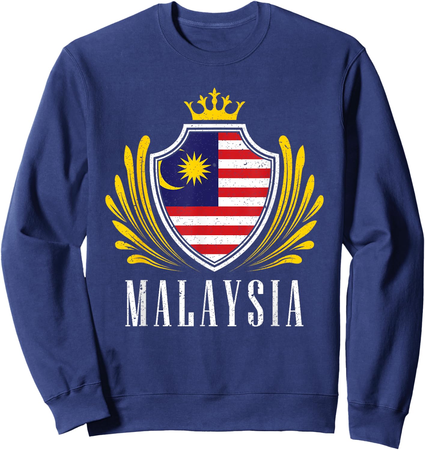 Malaysian Flag Malaysia Sweatshirt - Sweatshirt | Navy