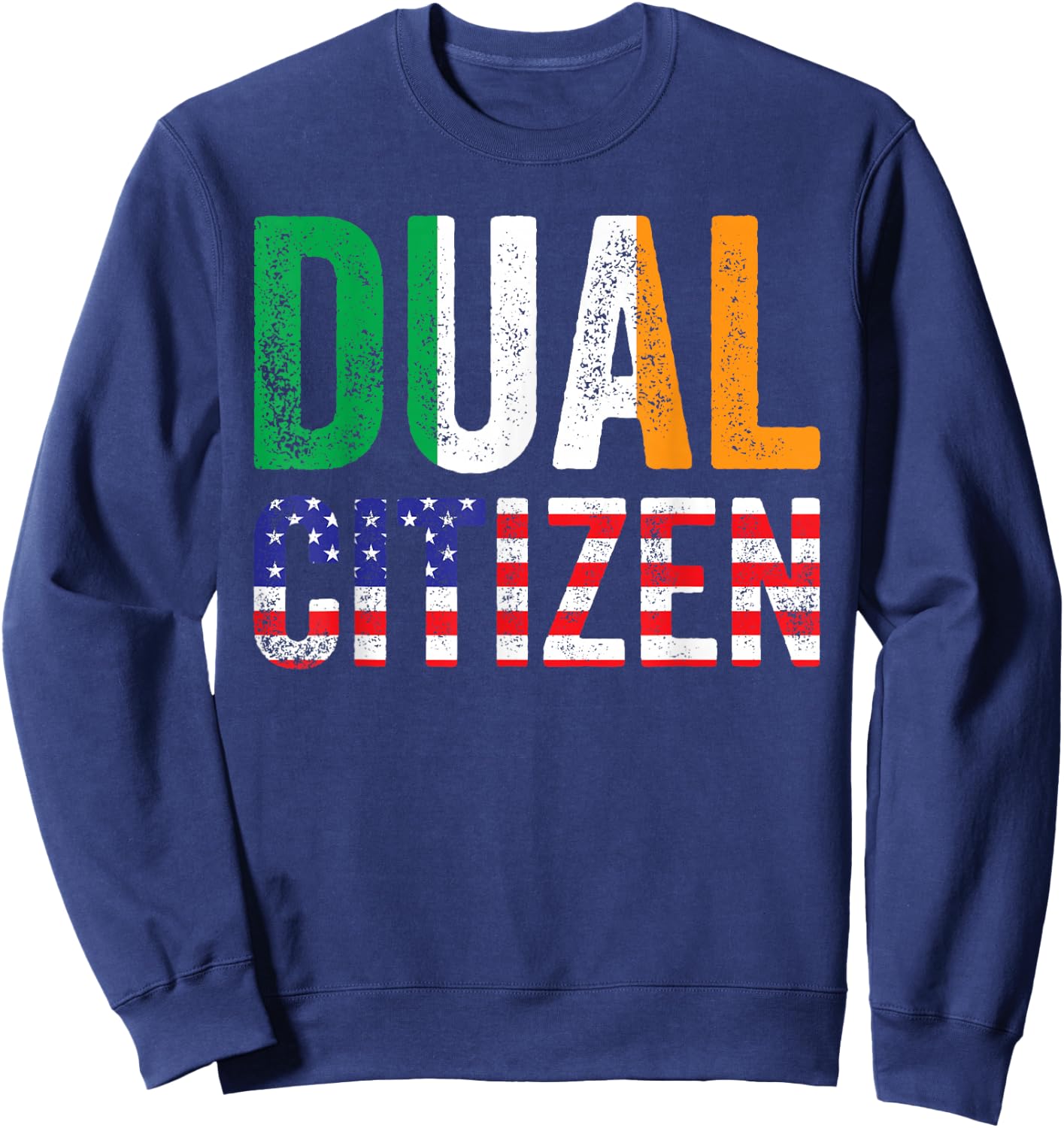 Irish Roots Dual Citizen Ireland Home Sweatshirt - Sweatshirt | Navy