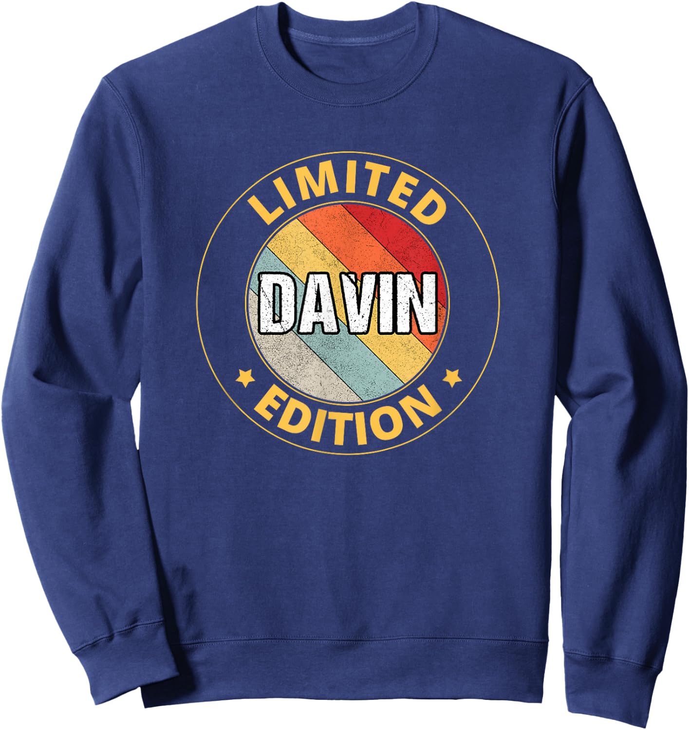 Davin Name Sweatshirt - Sweatshirt | Navy