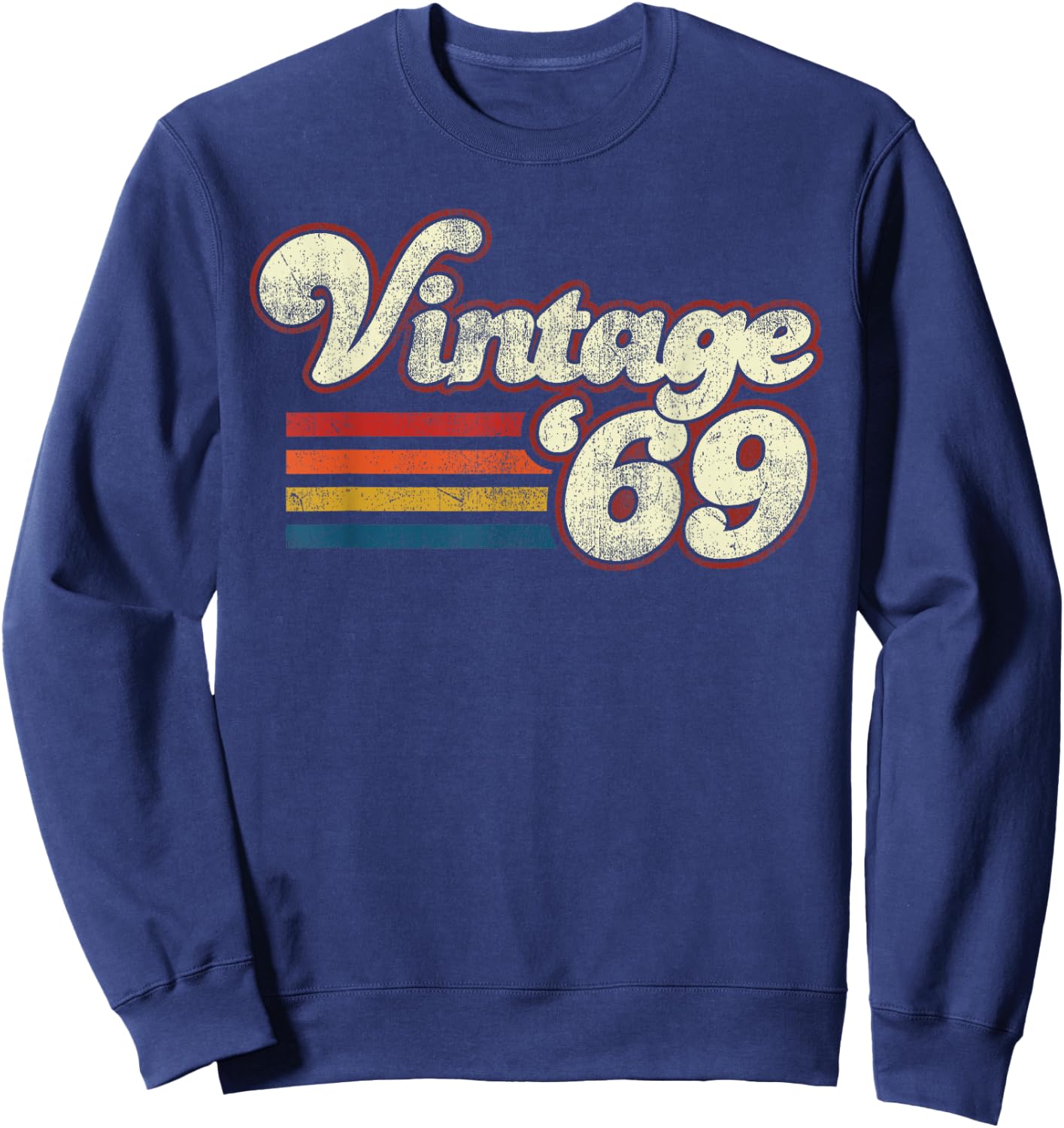 Vintage 1969 Birthday Sweatshirt - Sweatshirt | Navy