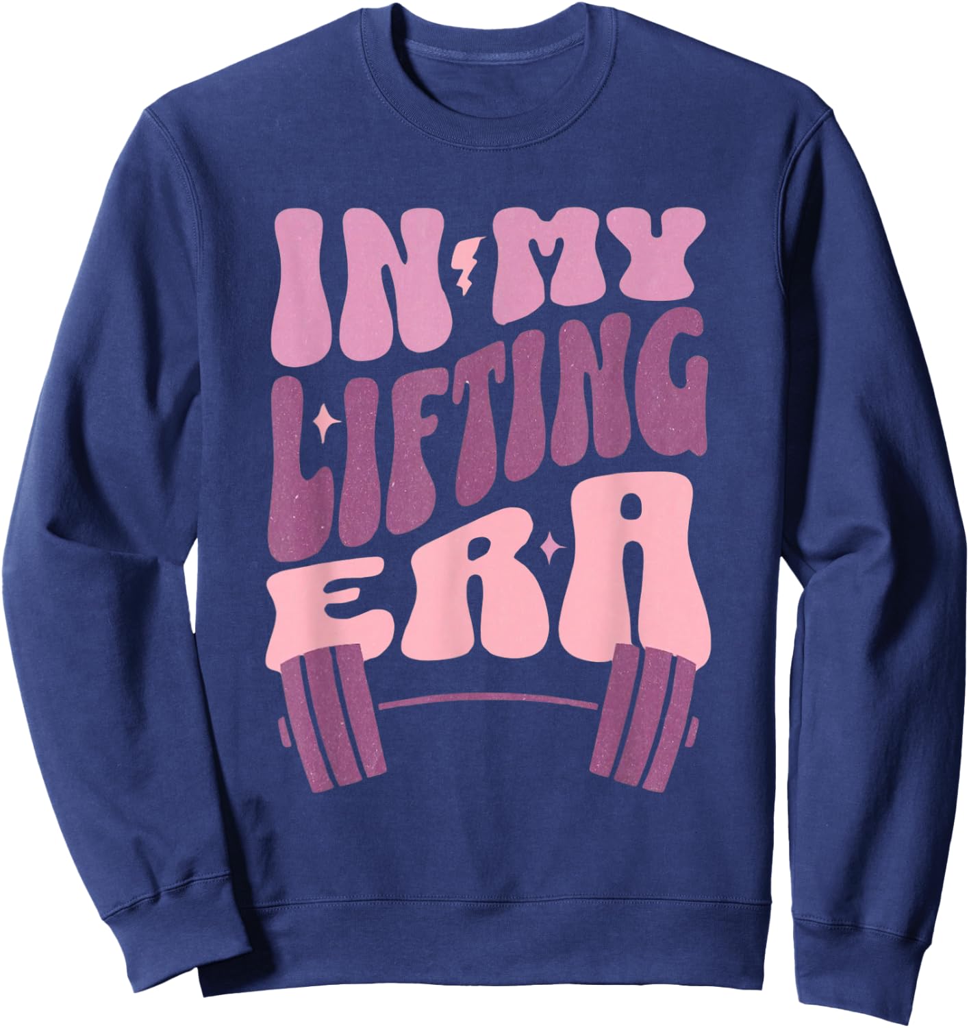 In My Lifting Era - Gym Girl Boss Pump Cover Sweatshirt - Sweatshirt | Navy