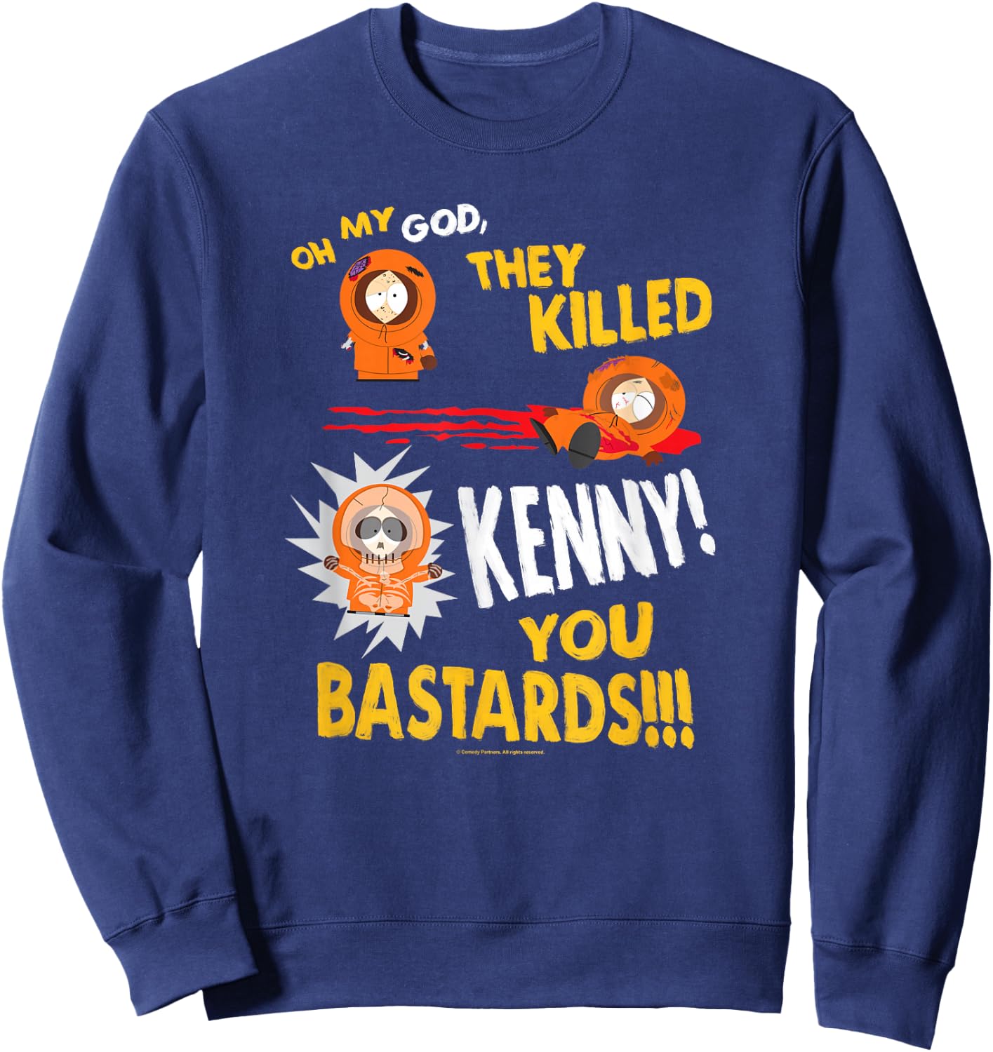 South Park They Killed Kenny Sweatshirt - Sweatshirt | Navy