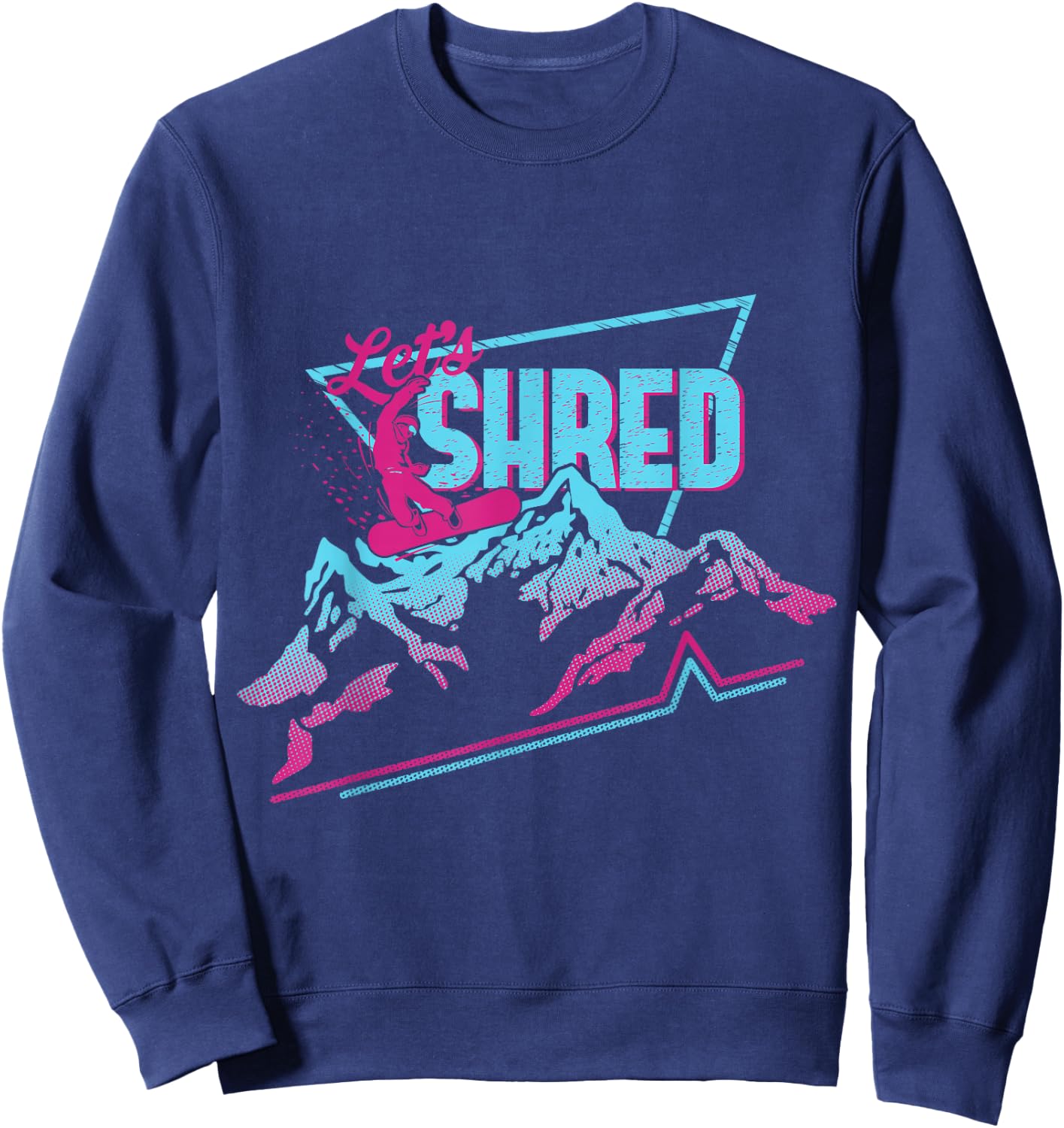Vintage Snowboard Clothing 80s 90s Retro Snowboarding Sweatshirt - Sweatshirt | Navy