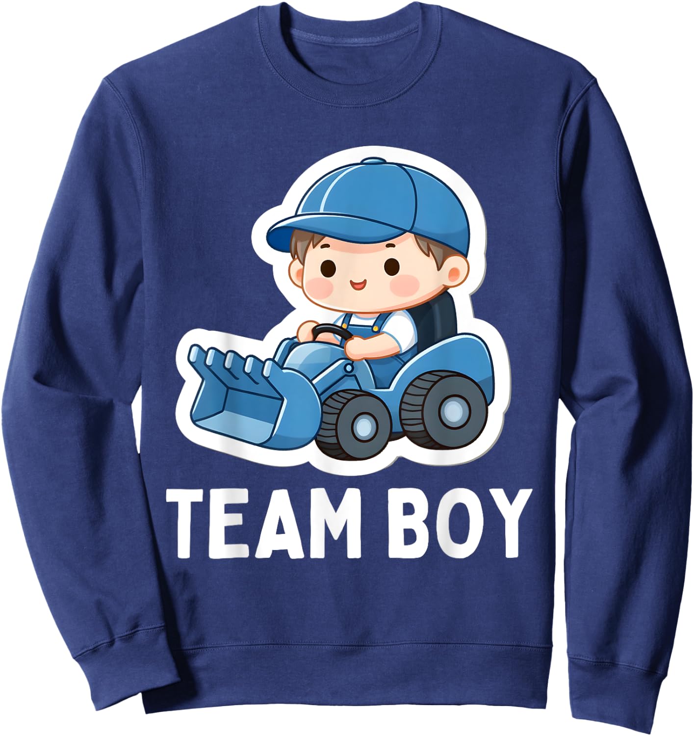 Gender Reveal Team Boy Blue Party Baby Announcement Sweatshirt - Sweatshirt | Navy