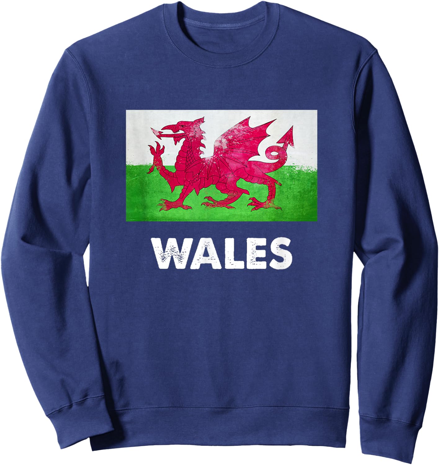 Wales Flag Shirt | Welsh Sweatshirt - Sweatshirt | Navy