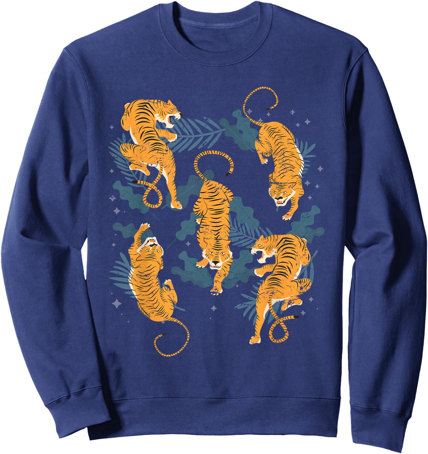 Wild Tiger Animals Tiger Sweatshirt - Sweatshirt | Navy