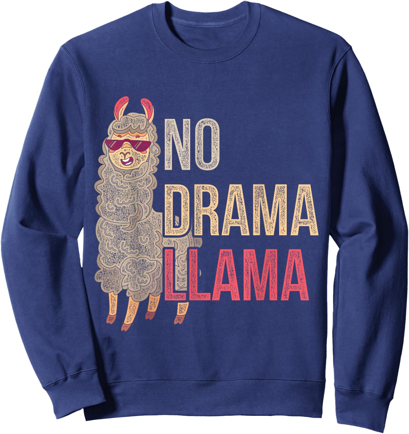 No Drama Llama Sweatshirt - Sweatshirt | Navy