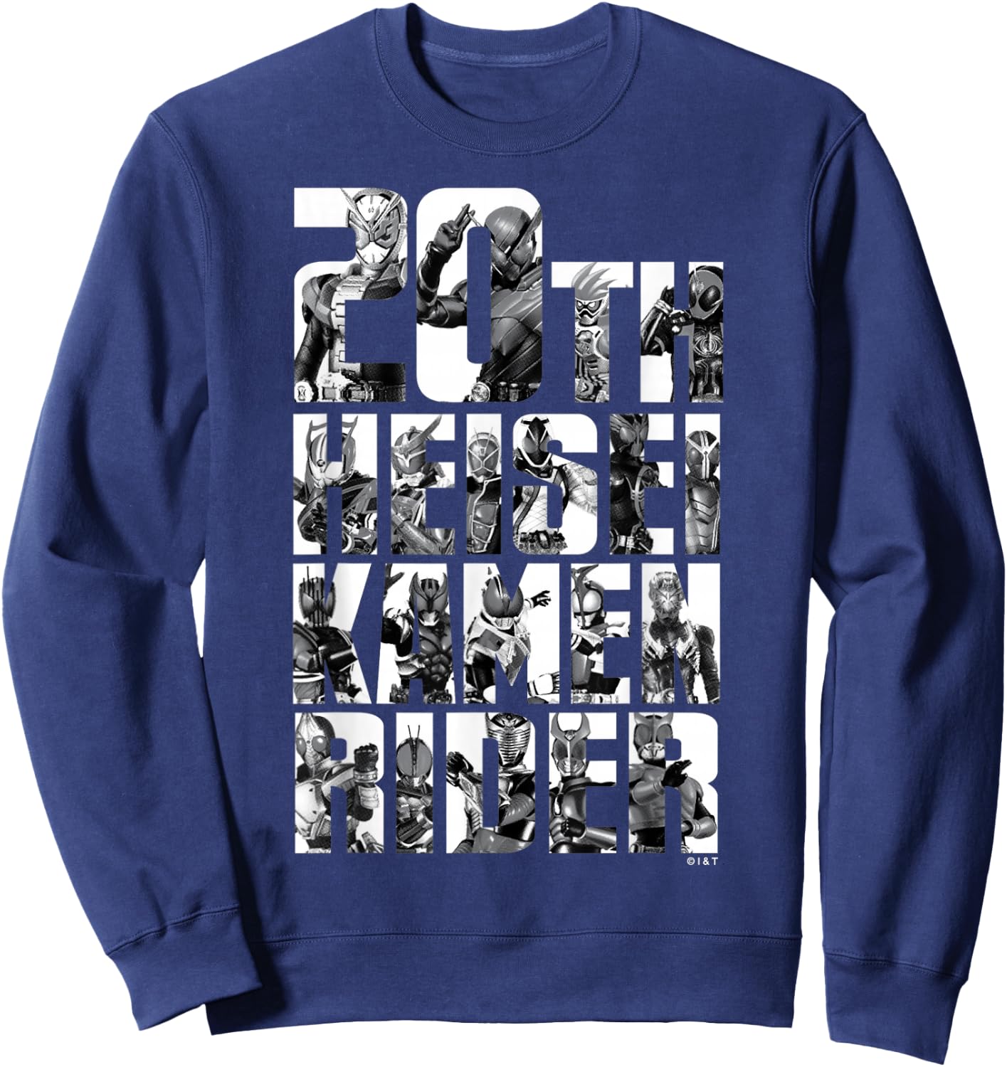 Kamen Rider Heisei Catchphrase 20th Anniversary Shirt Sweatshirt - Sweatshirt | Navy