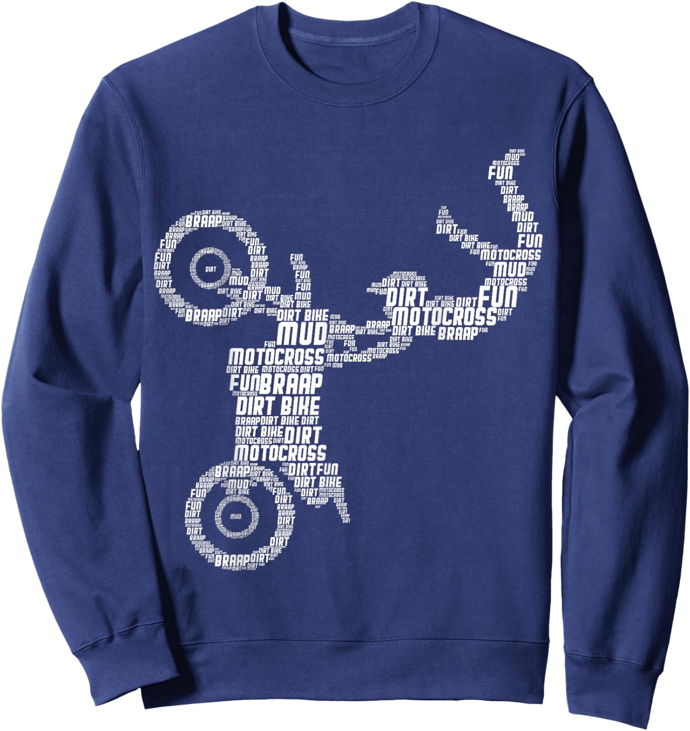 Motocross Enduro Supermoto Bike Dirt Biker Boys Sweatshirt - Sweatshirt | Navy
