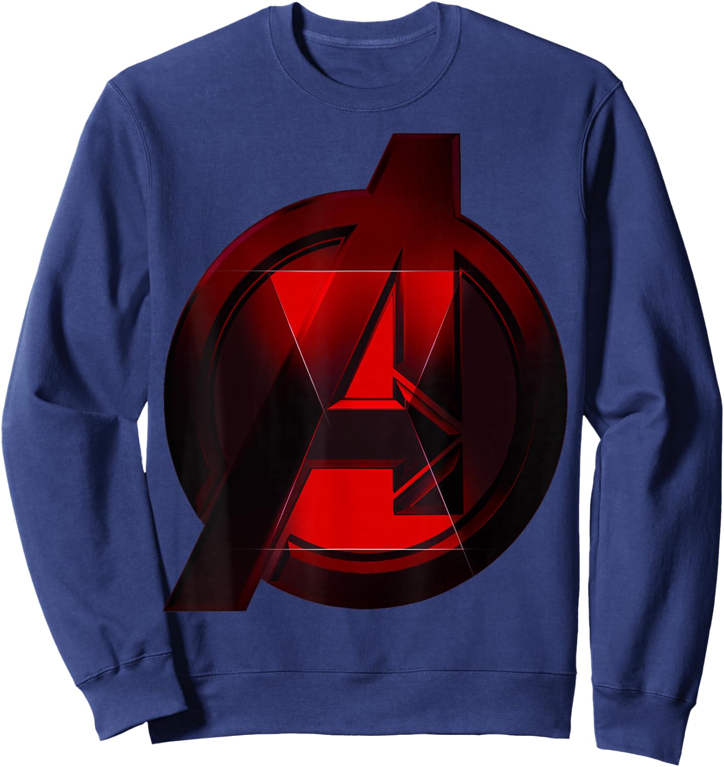 Marvel Black Widow Avengers Logo Fill Sweatshirt - Sweatshirt | Navy