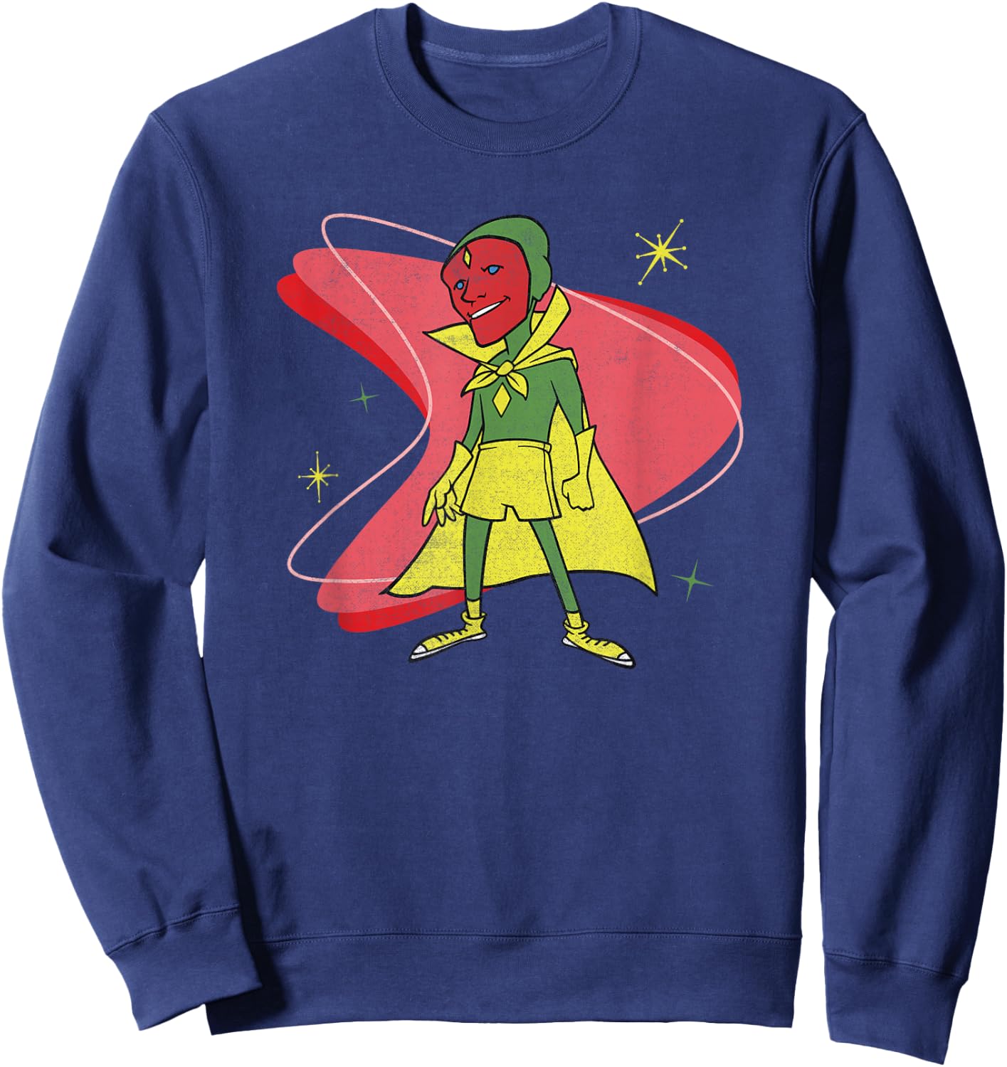 Marvel WandaVision Vision 50s Retro Sweatshirt - Sweatshirt | Navy