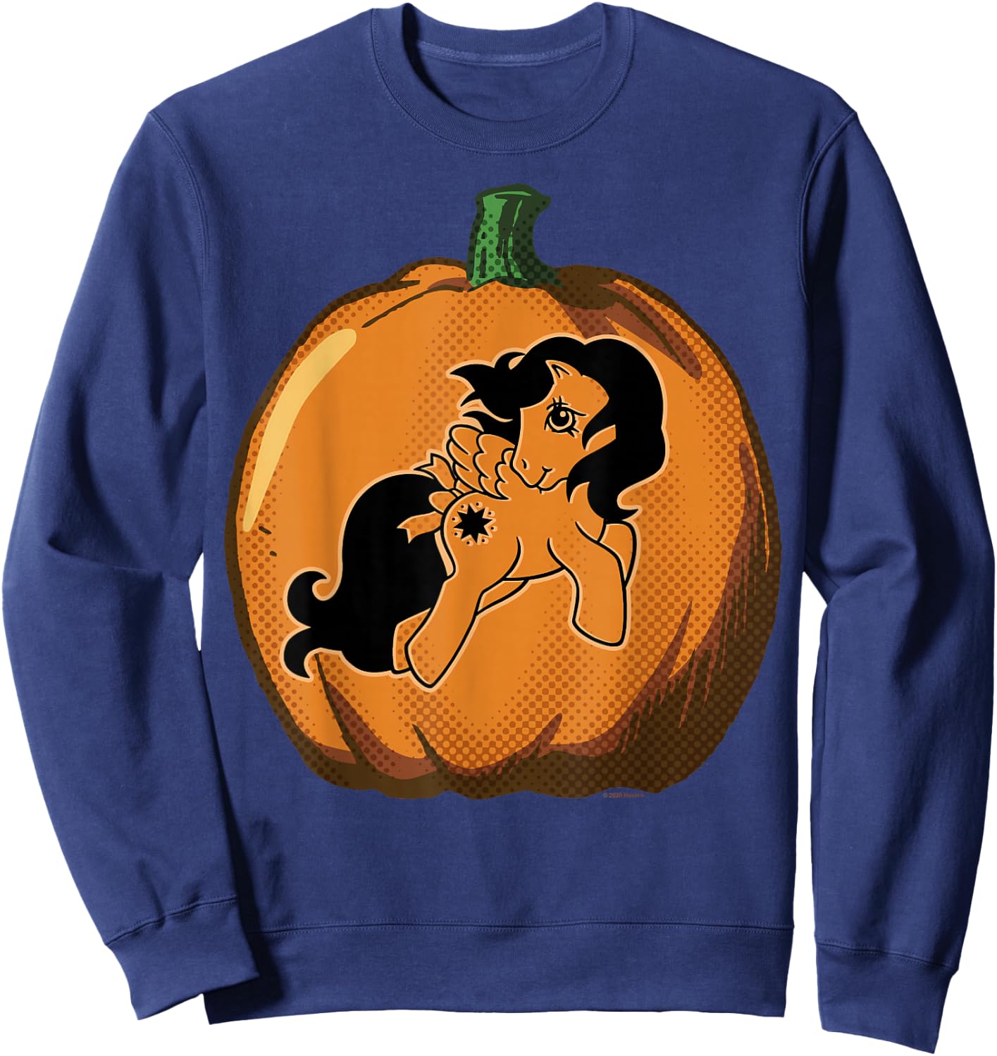 My Little Pony Halloween Starshine Pumpkin Carving Outline Sweatshirt - Sweatshirt | Navy
