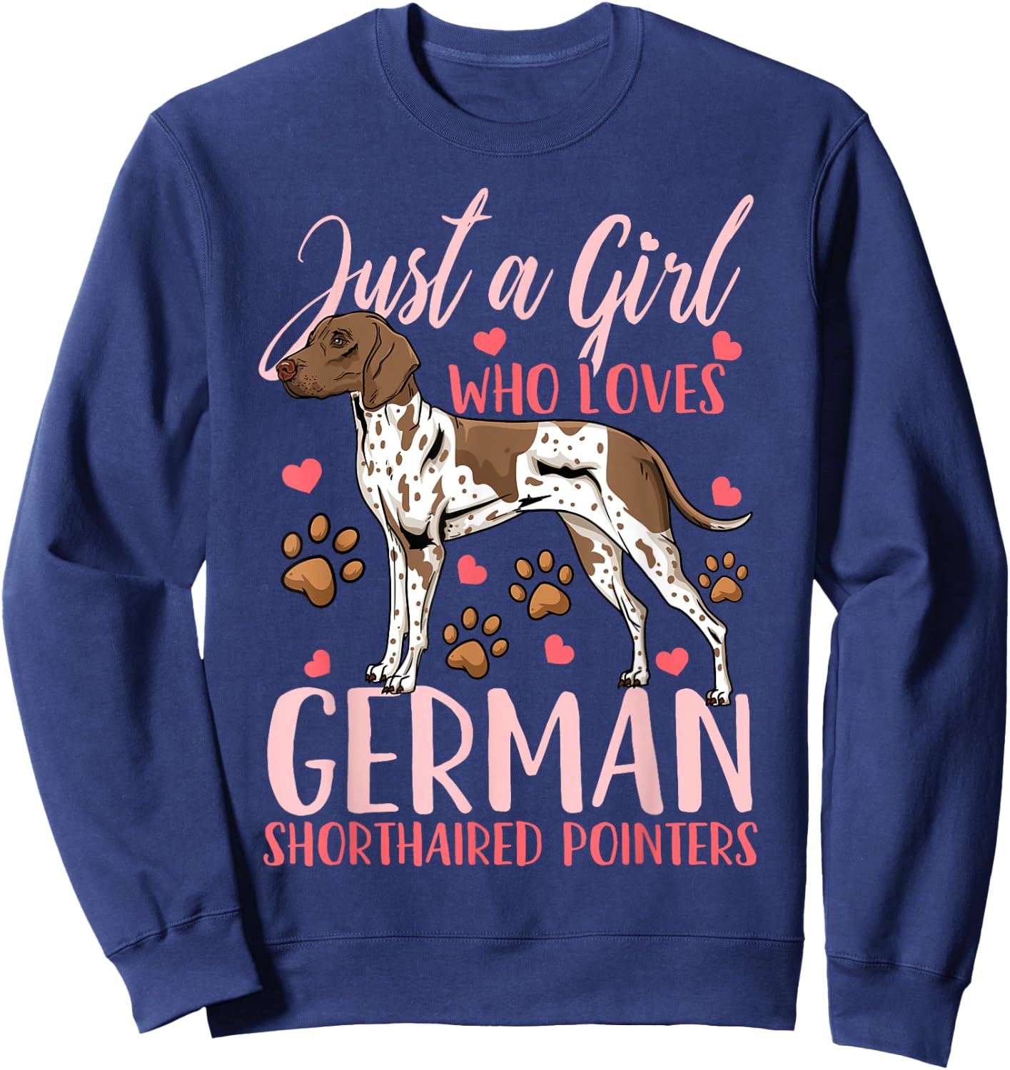German Shorthaired Pointer Sweatshirt - Sweatshirt | Navy