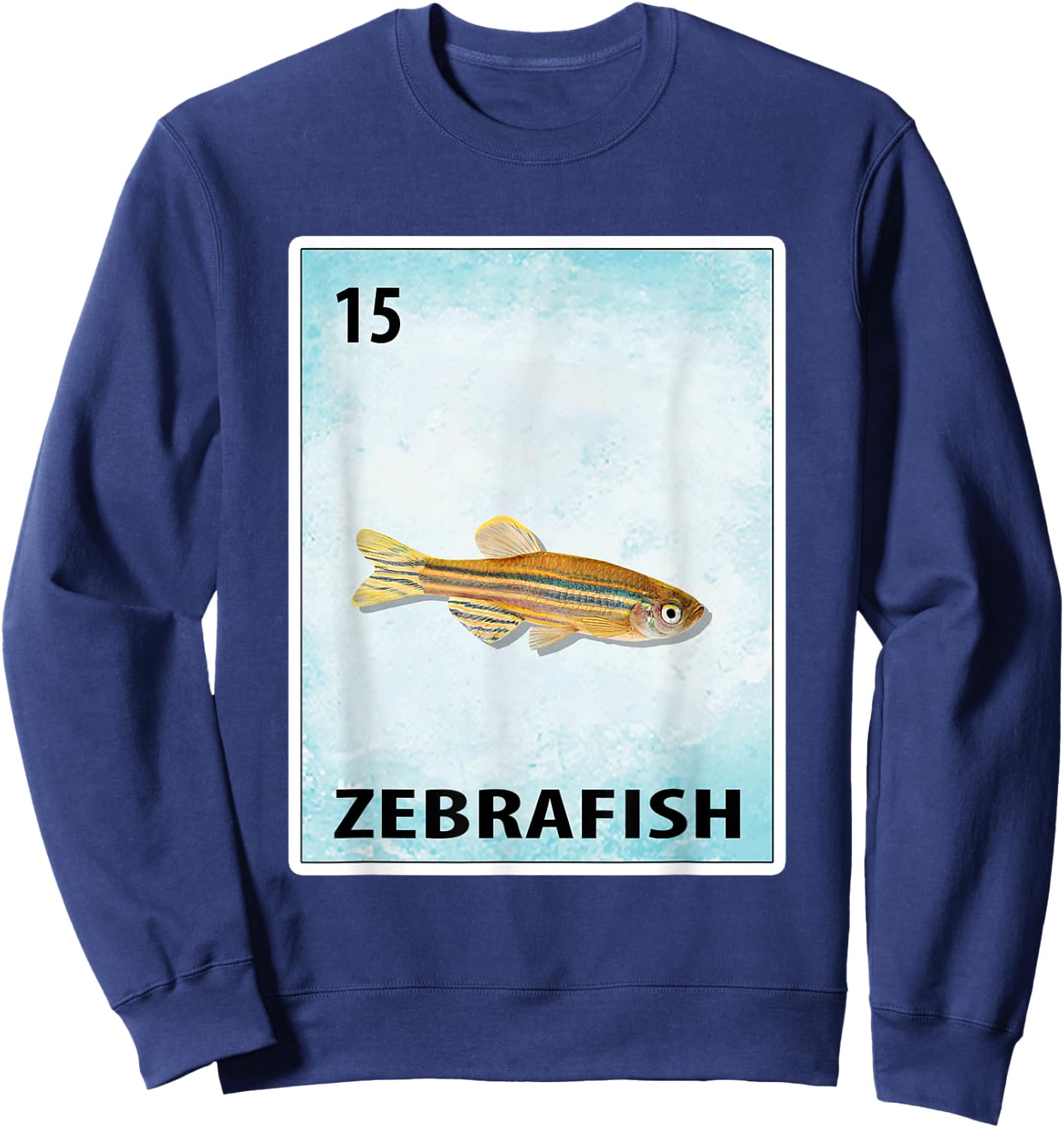 Zebrafish Mexican Fish Cards Sweatshirt - Sweatshirt | Navy