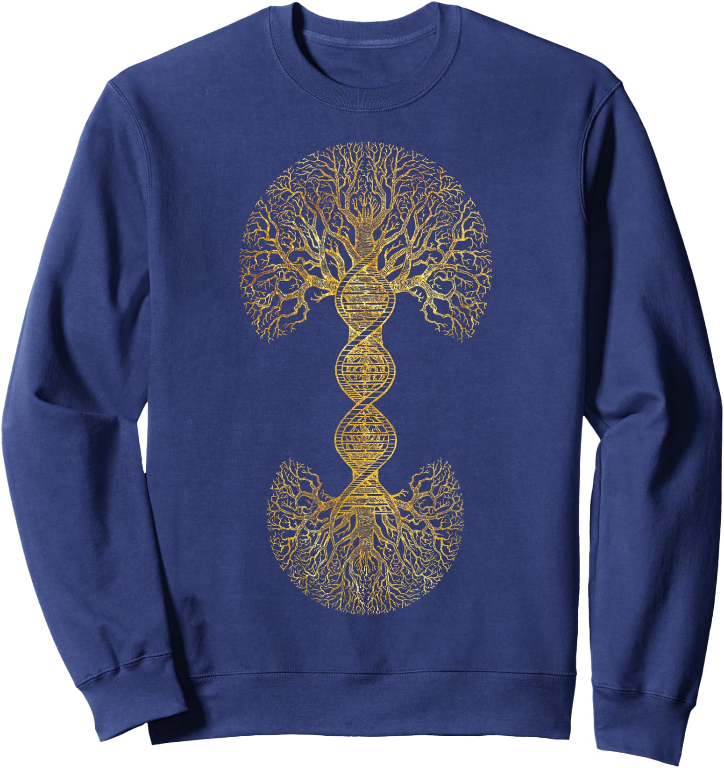 DNA Tree Of Life Science of Genetics Earth Day Genealogy Sweatshirt - Sweatshirt | Navy