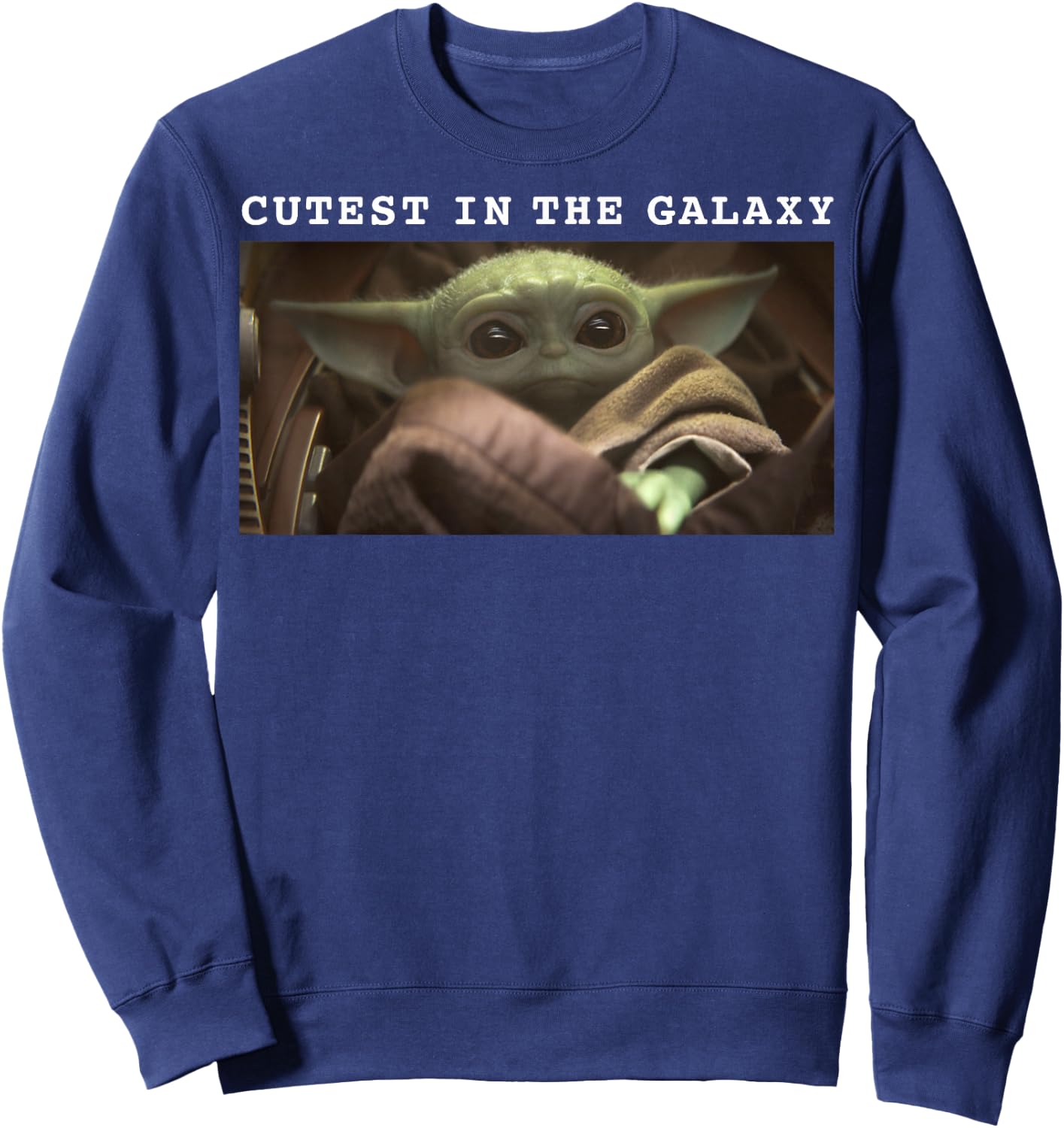 Star Wars: The Mandalorian The Child Cutest In The Galaxy Sweatshirt - Sweatshirt | Navy