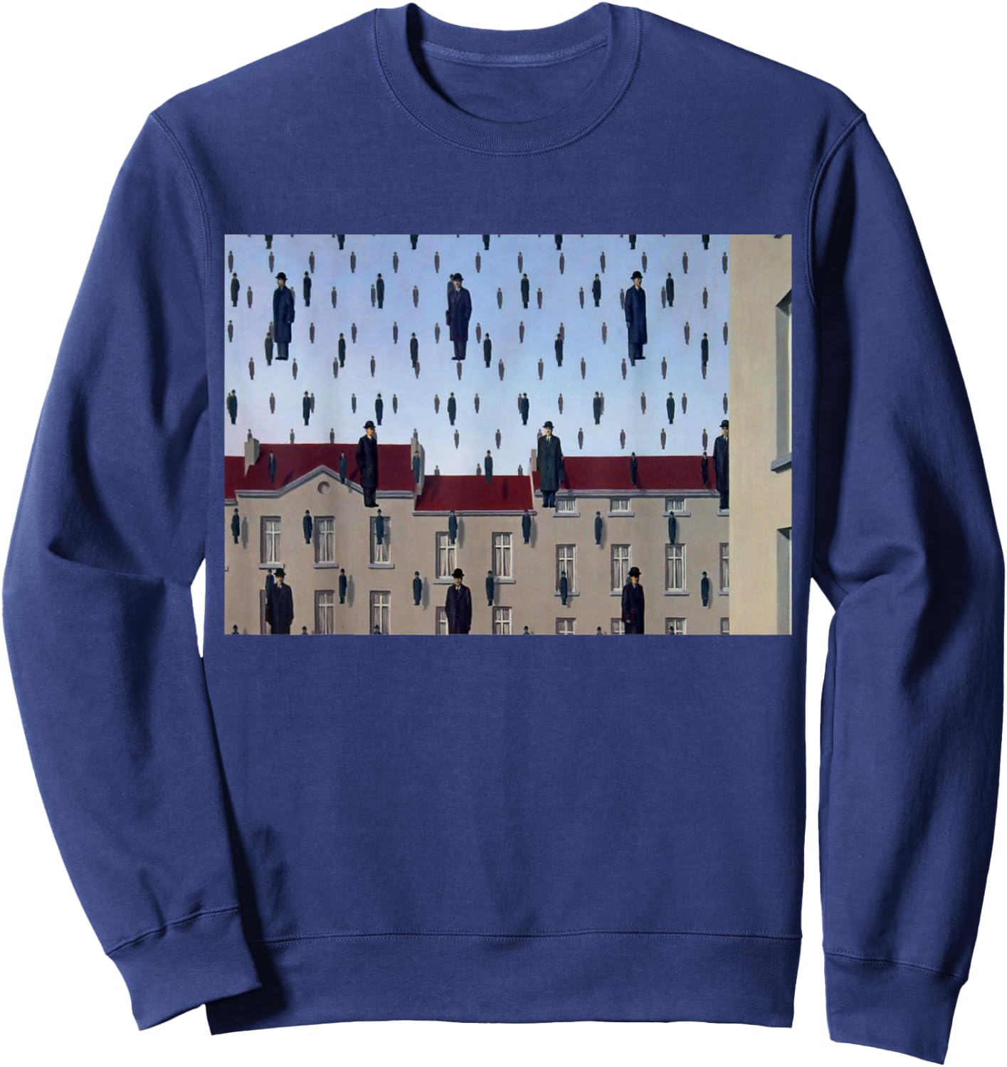 Golconda Famous Painting By Magritte Sweatshirt - Sweatshirt | Navy
