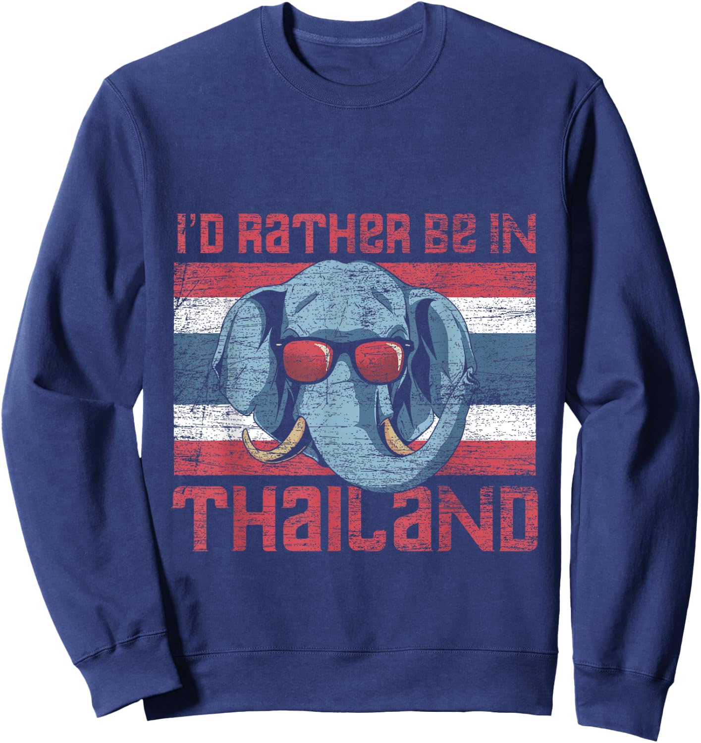 Id Rather Be In Thailand Sweatshirt - Sweatshirt | Navy