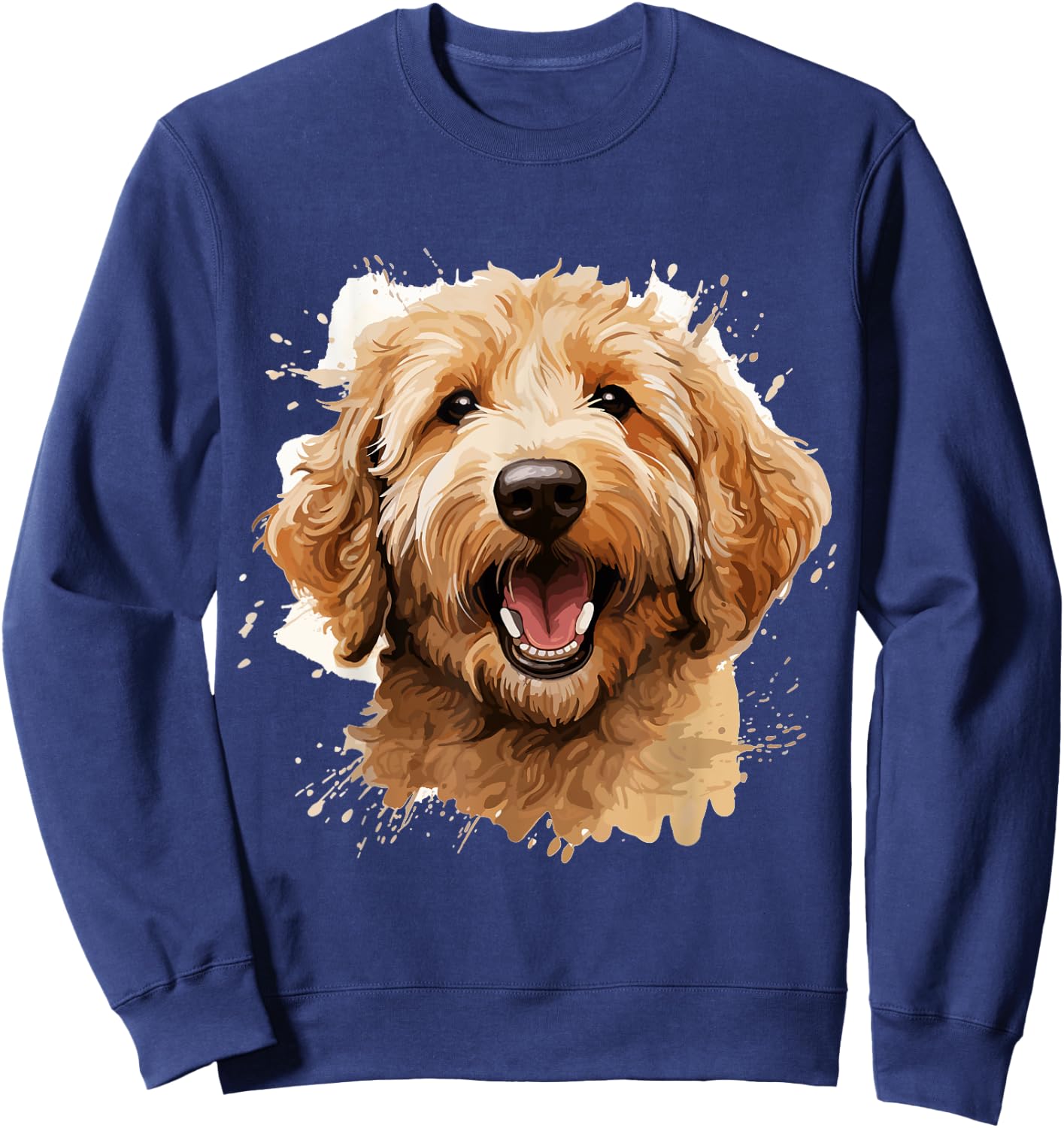 Goldendoodle Dog Breed Pet Cute Graphic Sweatshirt - Sweatshirt | Navy