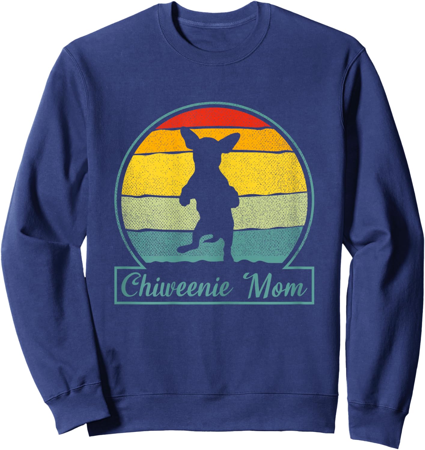 Chiweenie Mom Mama Cute Dog Lovers Dog Owners Women Kids Sweatshirt - Sweatshirt | Navy