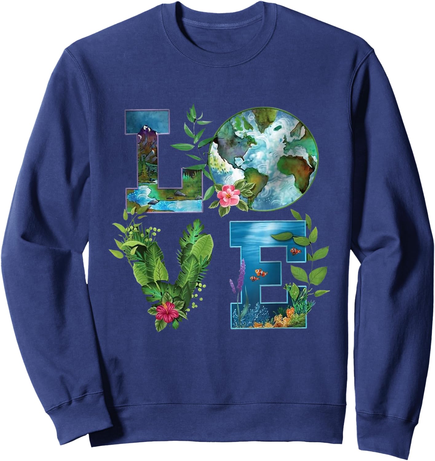 Earth Day Planet Anniversary Earth Day Everyday women men Sweatshirt - Sweatshirt | Navy