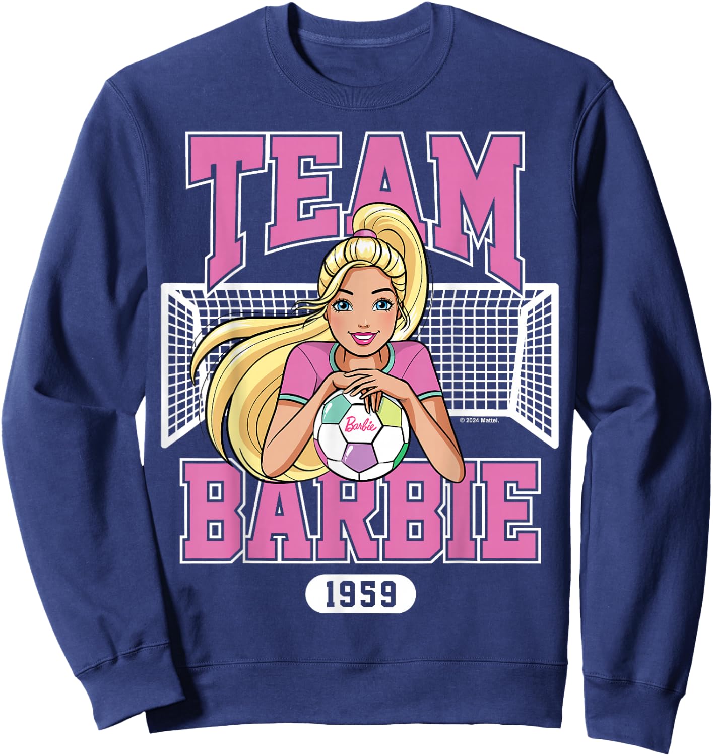 Barbie Team Barbie 1959 Football with Goal Post Sweatshirt - Sweatshirt | Navy