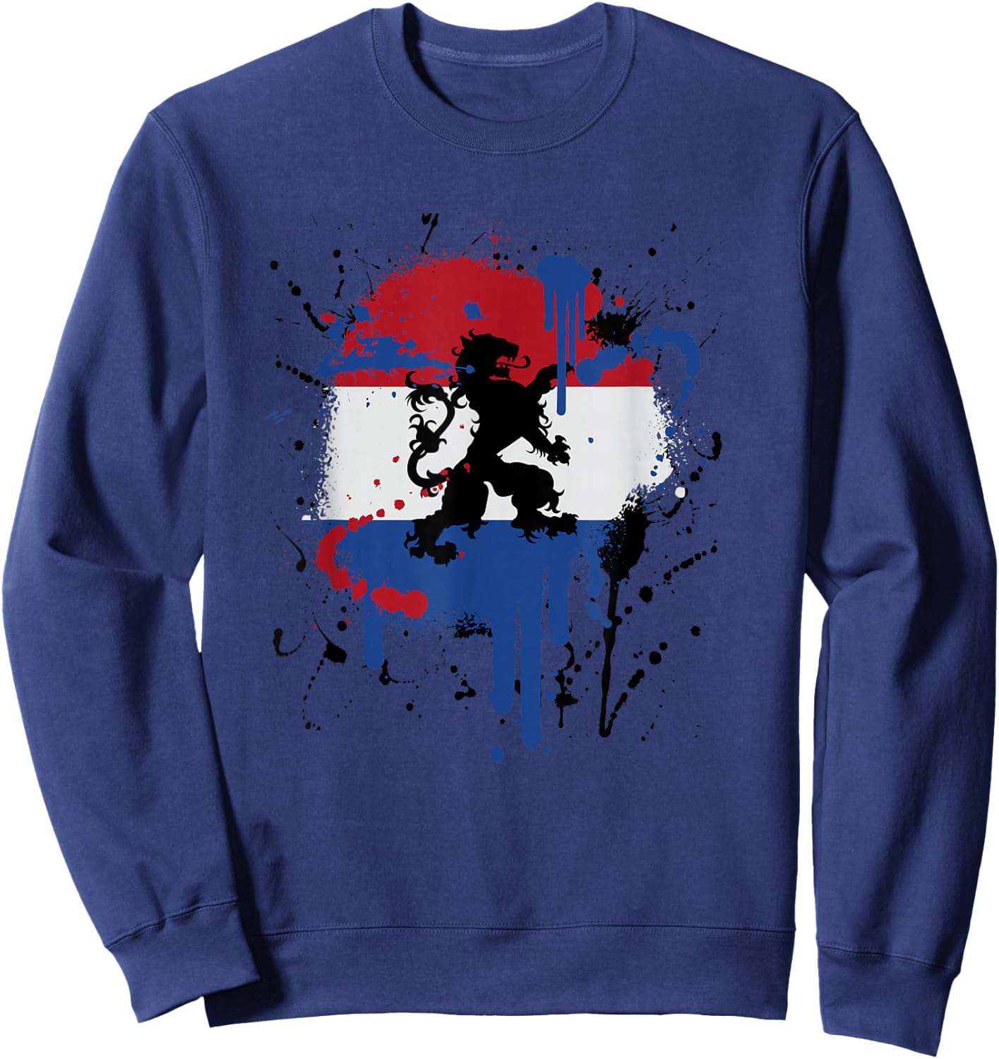 Kings Day Netherlands Holland Dutch Flag, Koningsdag Sweatshirt - Sweatshirt | Navy