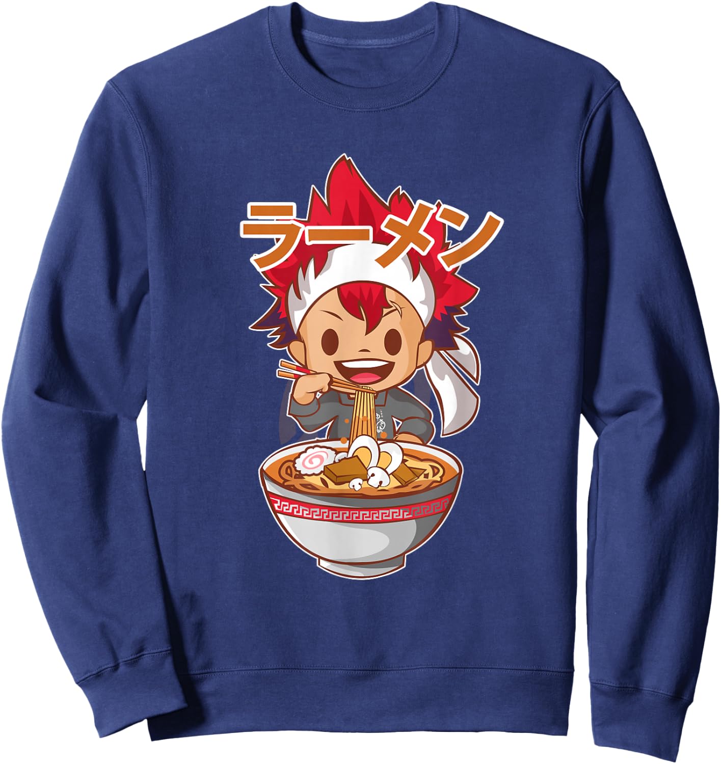 Ramen Food Wars Anime Sweatshirt - Sweatshirt | Navy