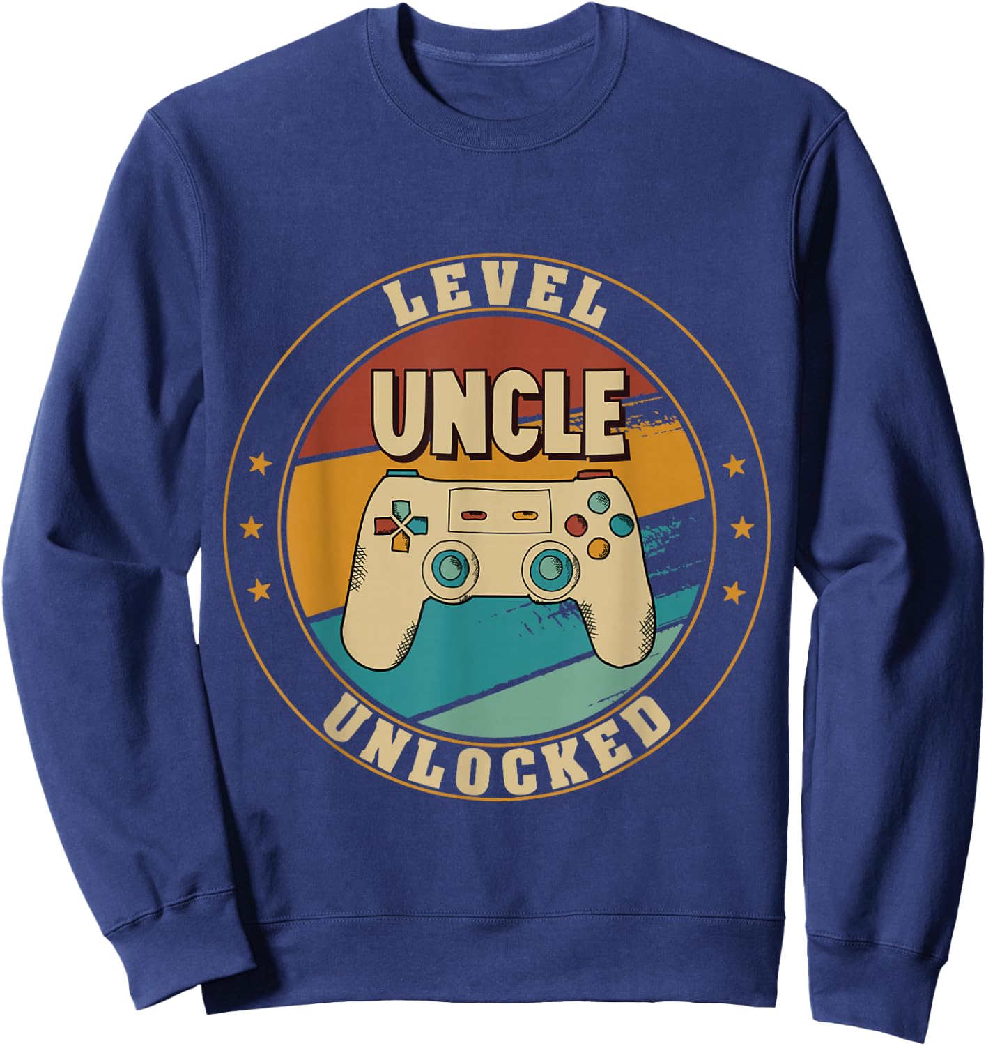 Gamer New Uncle Dad Mom Baby Announcement Pregnancy Father Sweatshirt - Sweatshirt | Navy