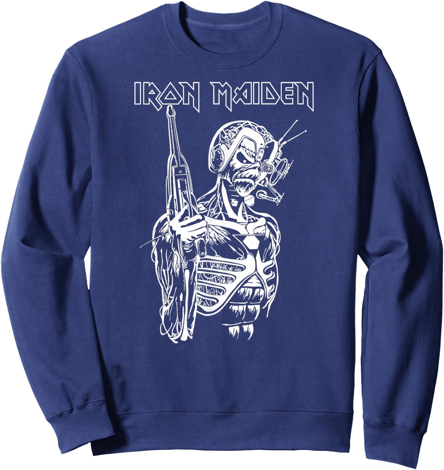 Iron Maiden - Somewhere in Time One Color Sweatshirt - Sweatshirt | Navy