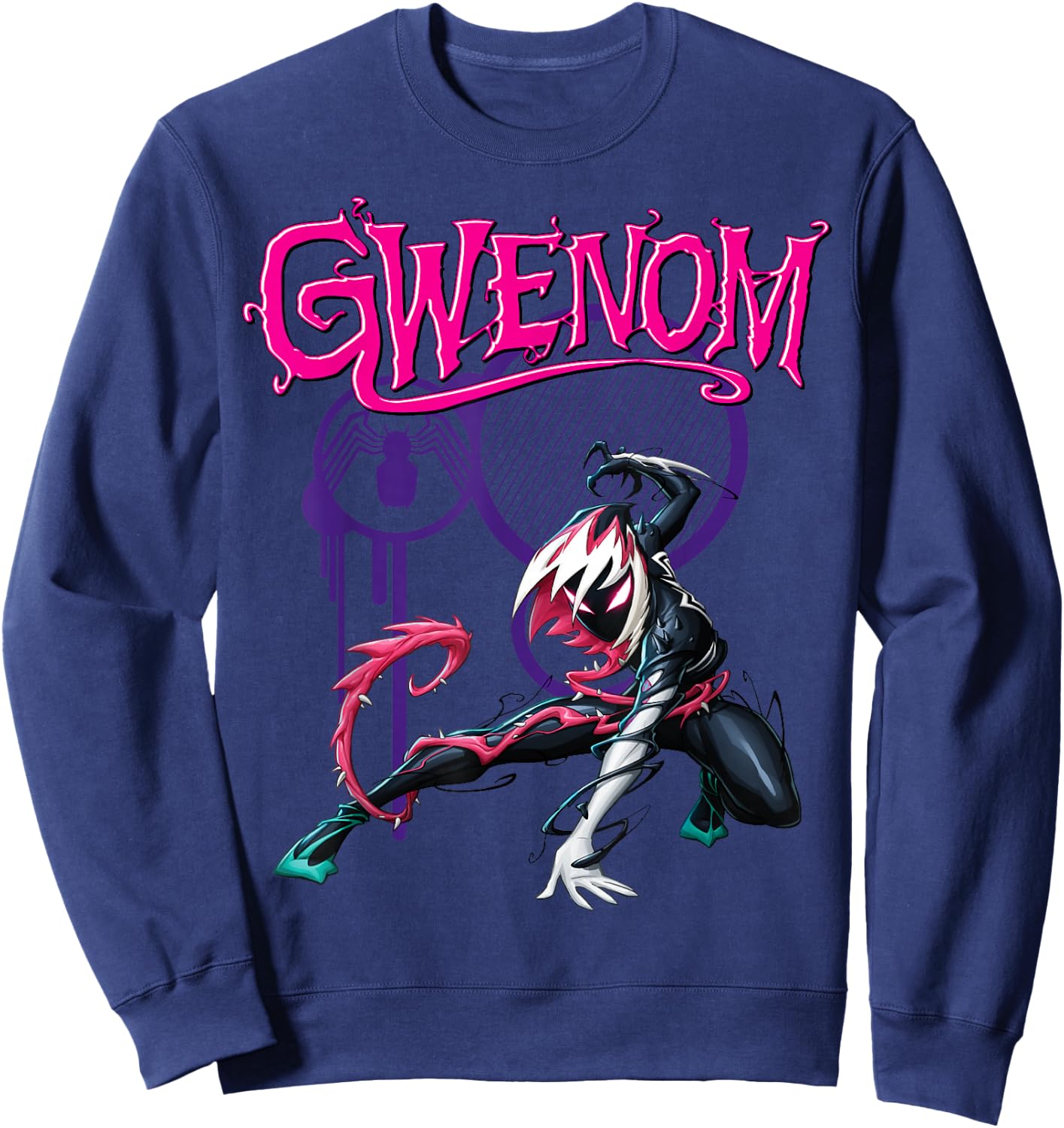 Marvel Spider-Man Maximum Venom Gwenom Small Sweatshirt - Sweatshirt | Navy