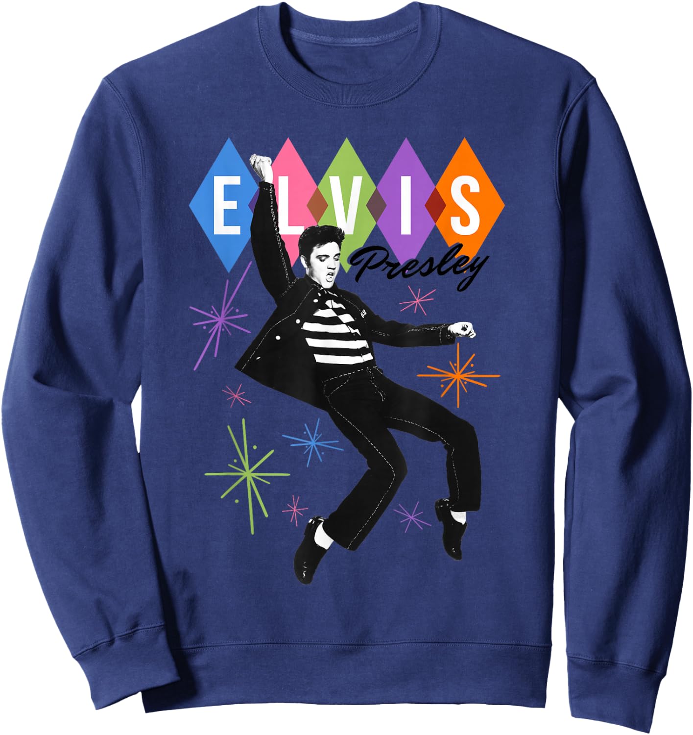 Elvis Presley Official Dancing Star Sweatshirt - Sweatshirt | Navy
